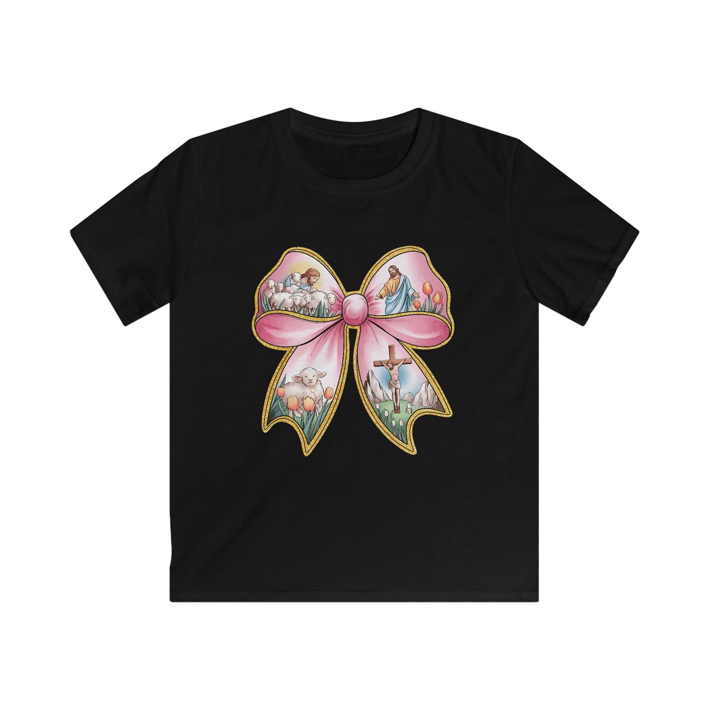 Easter Story Bow Youth Tee