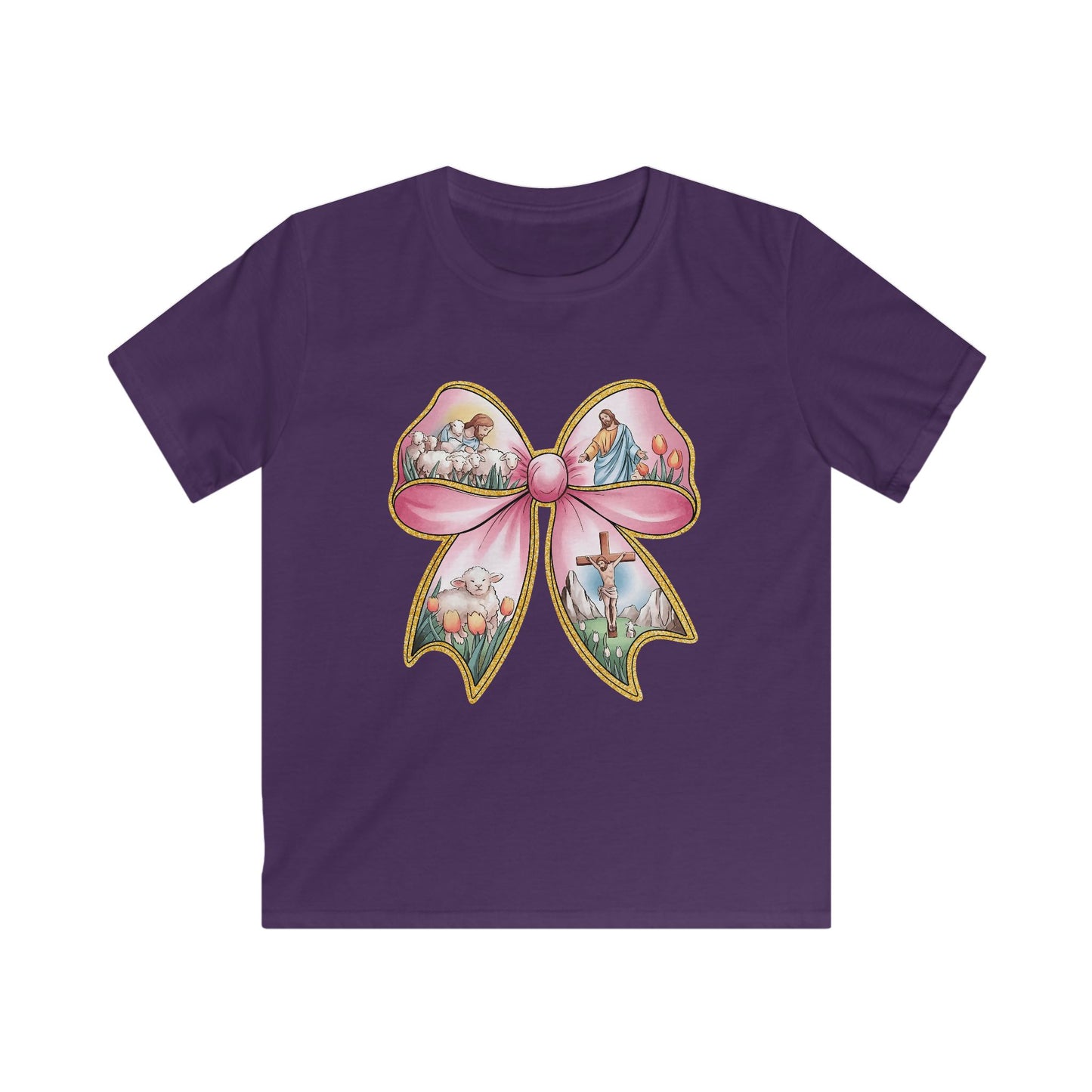 Easter Story Bow Youth Tee