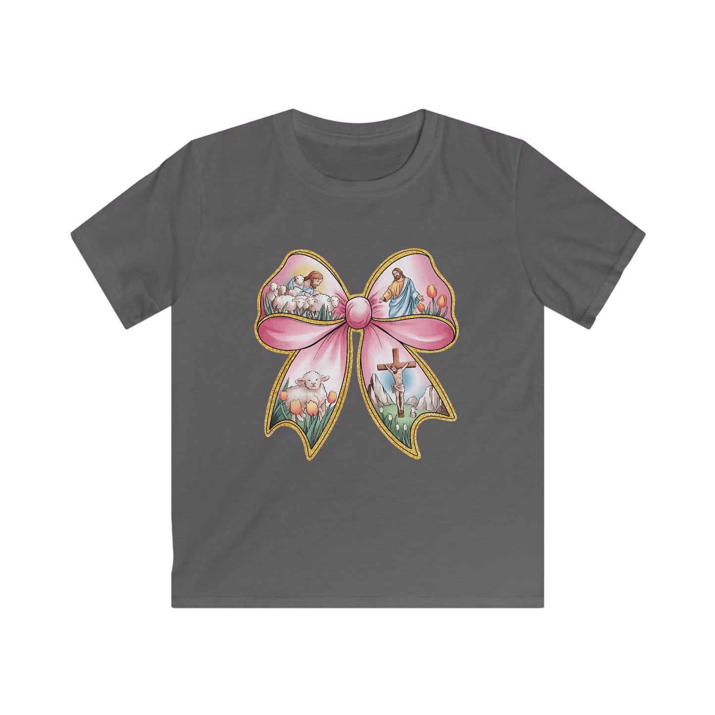 Easter Story Bow Youth Tee