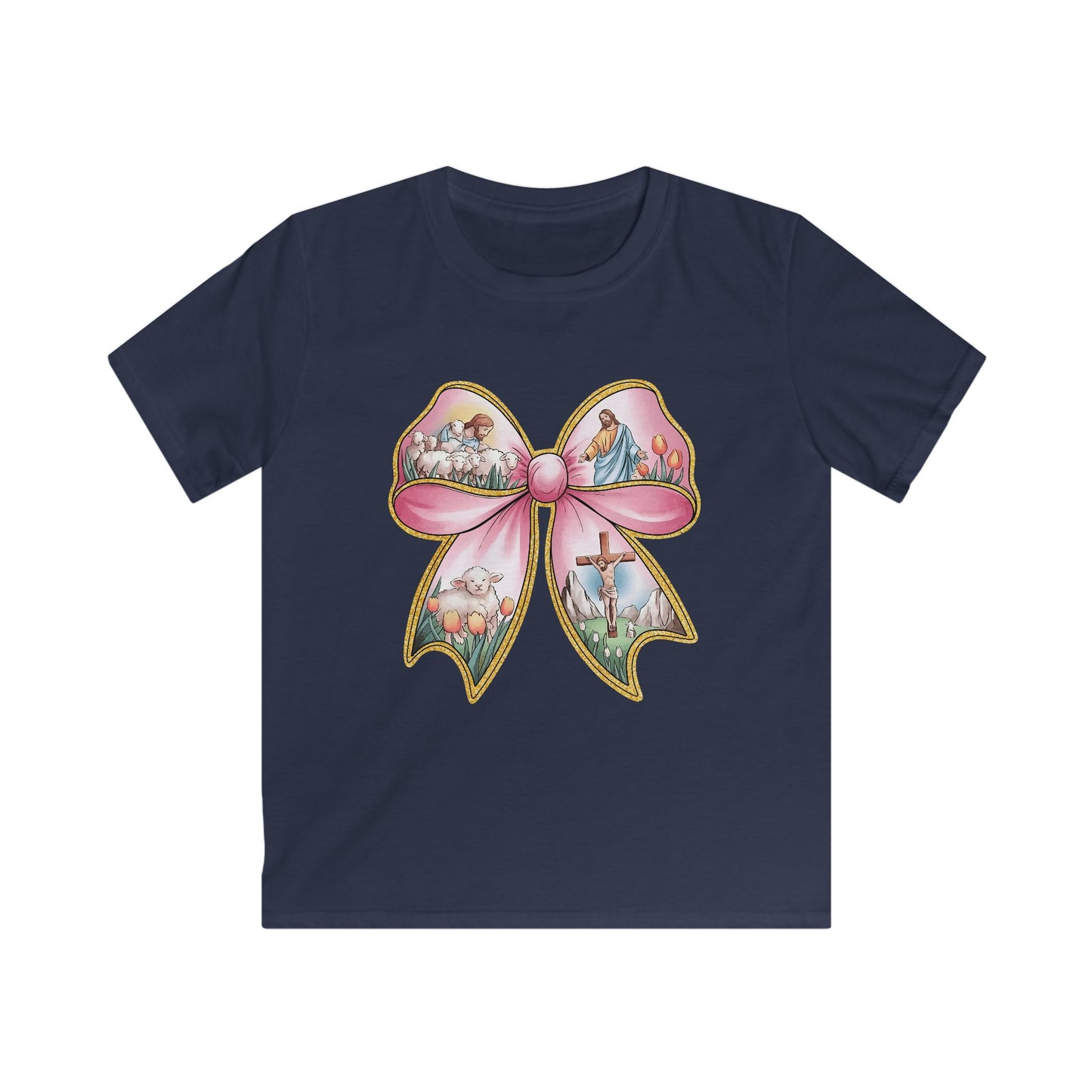 Easter Story Bow Youth Tee