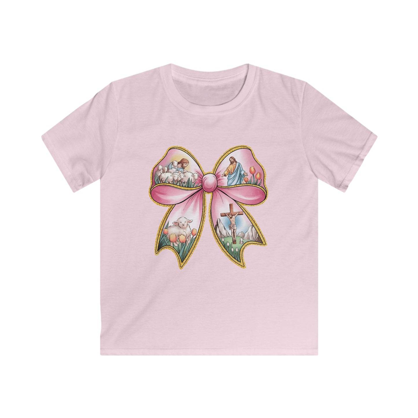 Easter Story Bow Youth Tee