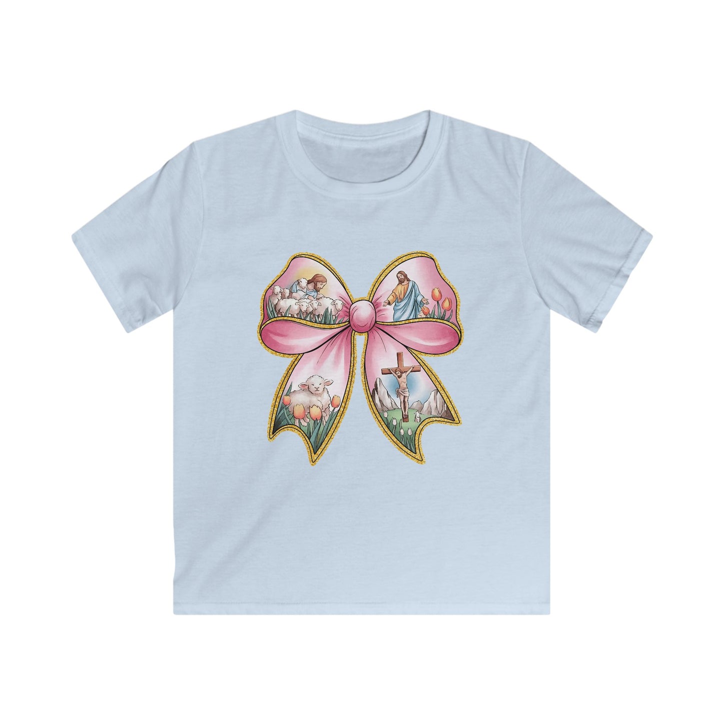 Easter Story Bow Youth Tee