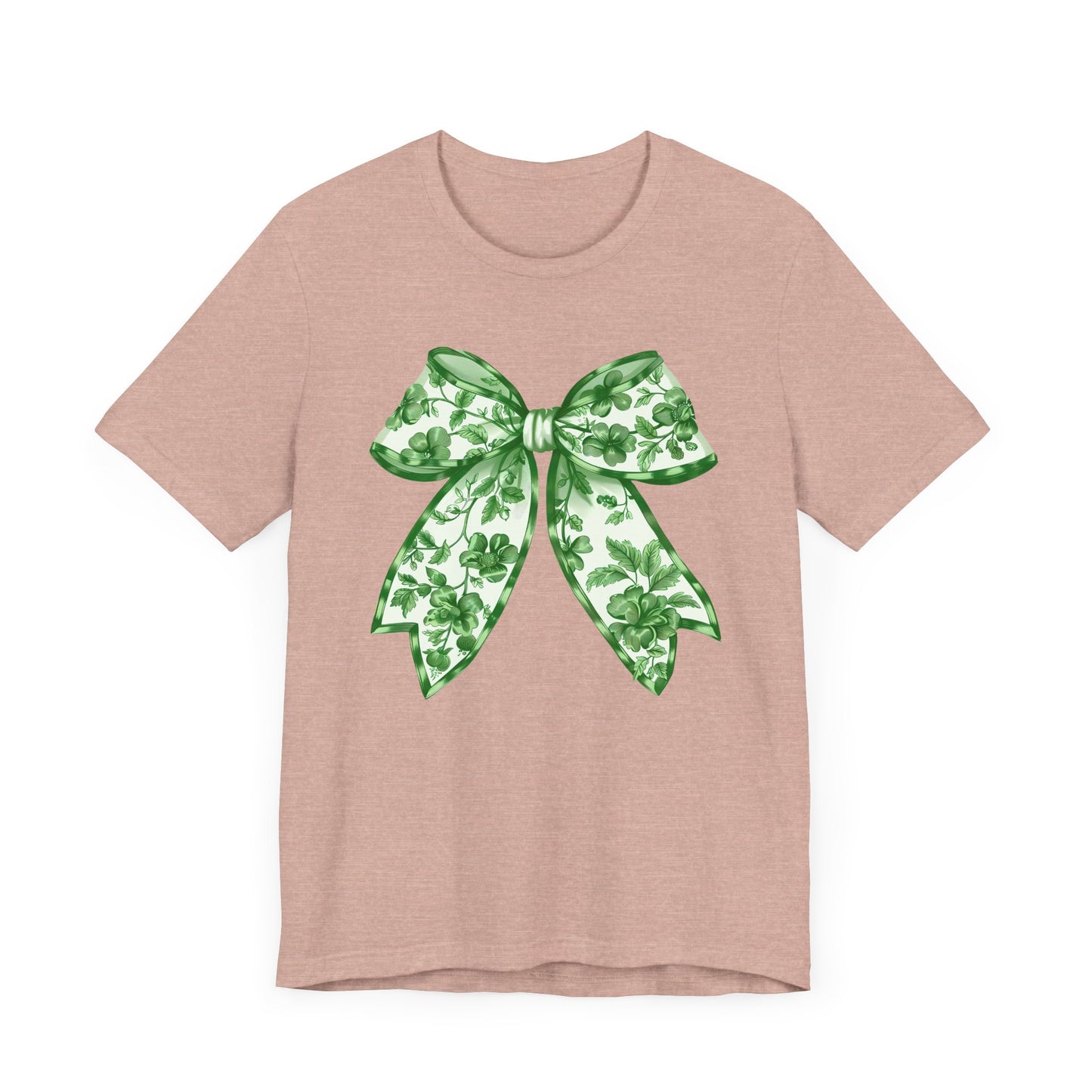 Green Chinoiserie Bow Adult Tee