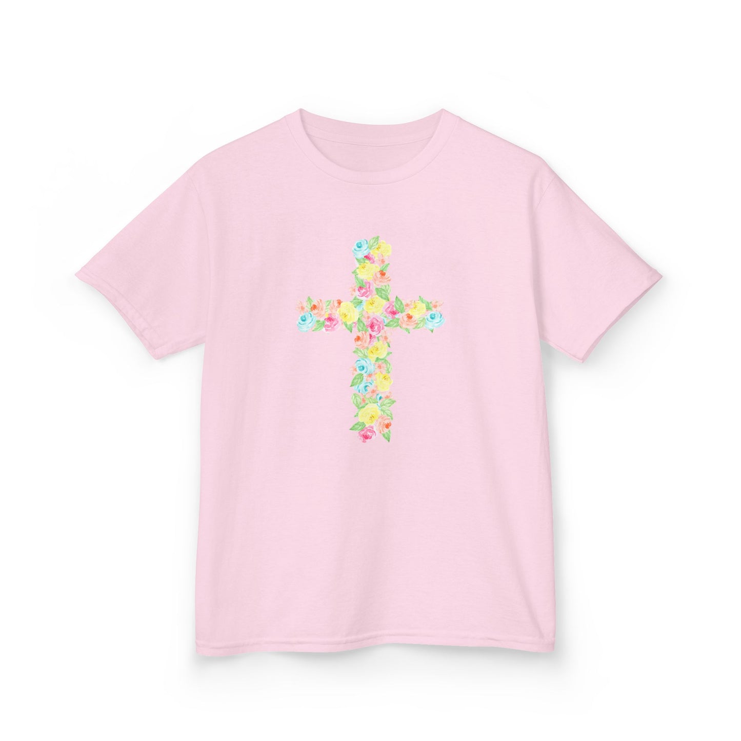 Floral Cross Youth Tee