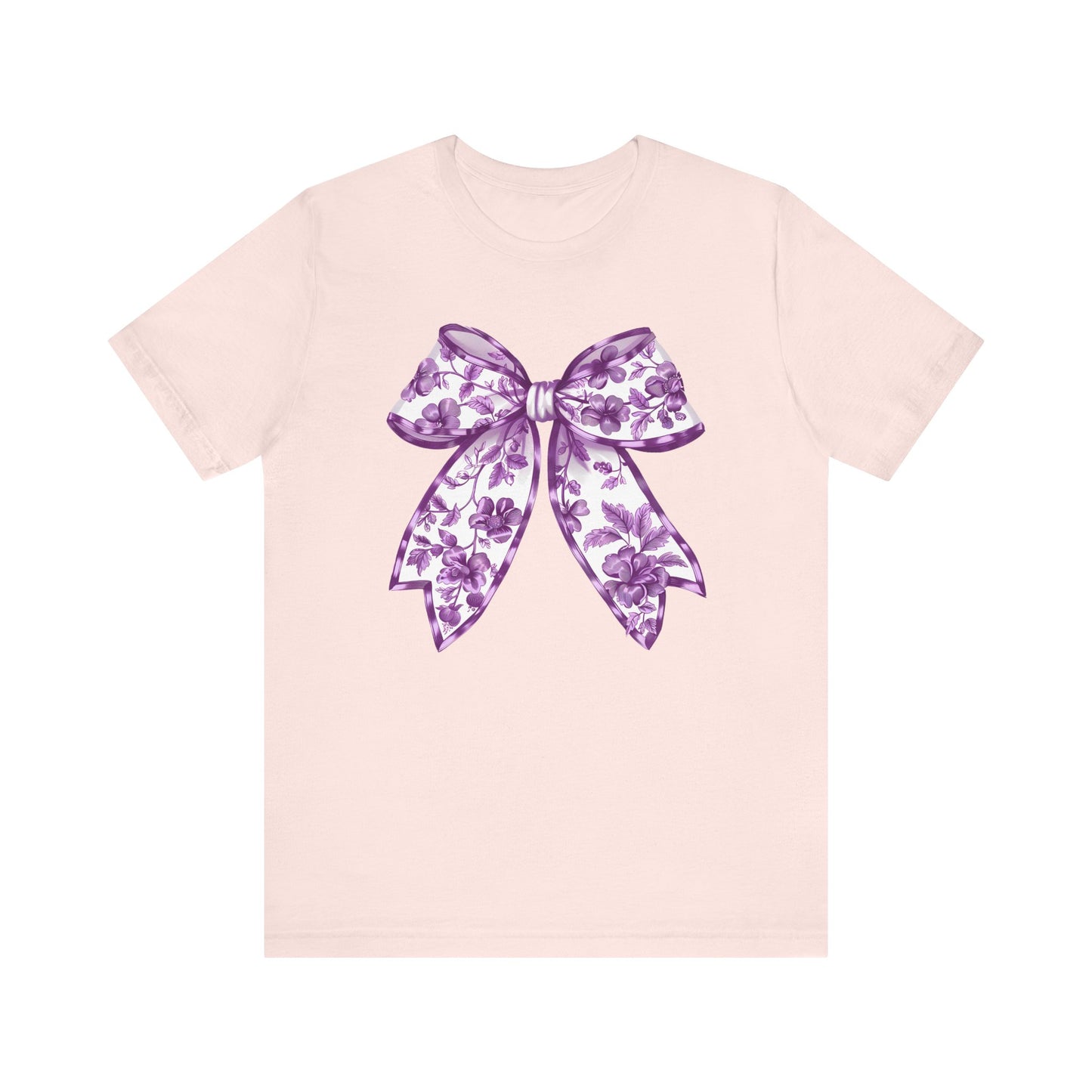 Purple Chinoiserie Bow Adult Tee