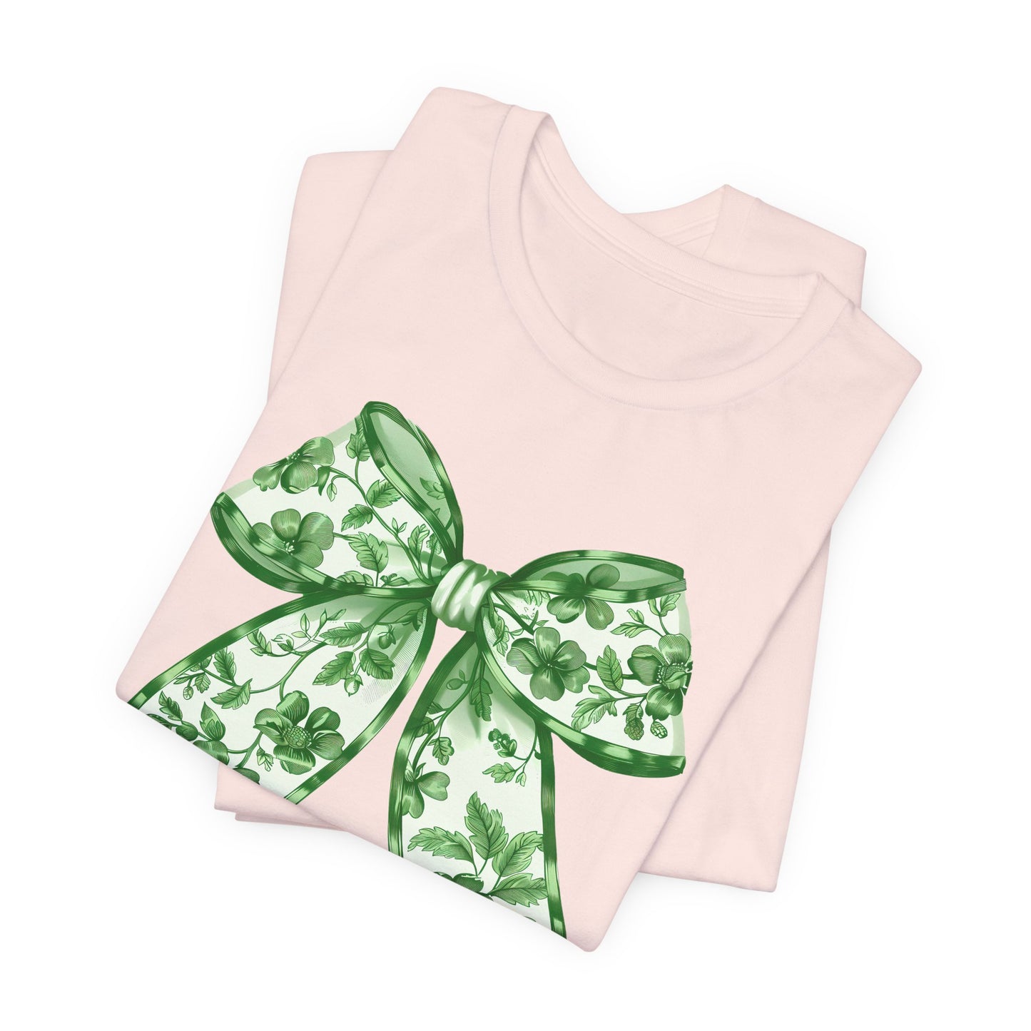 Green Chinoiserie Bow Adult Tee
