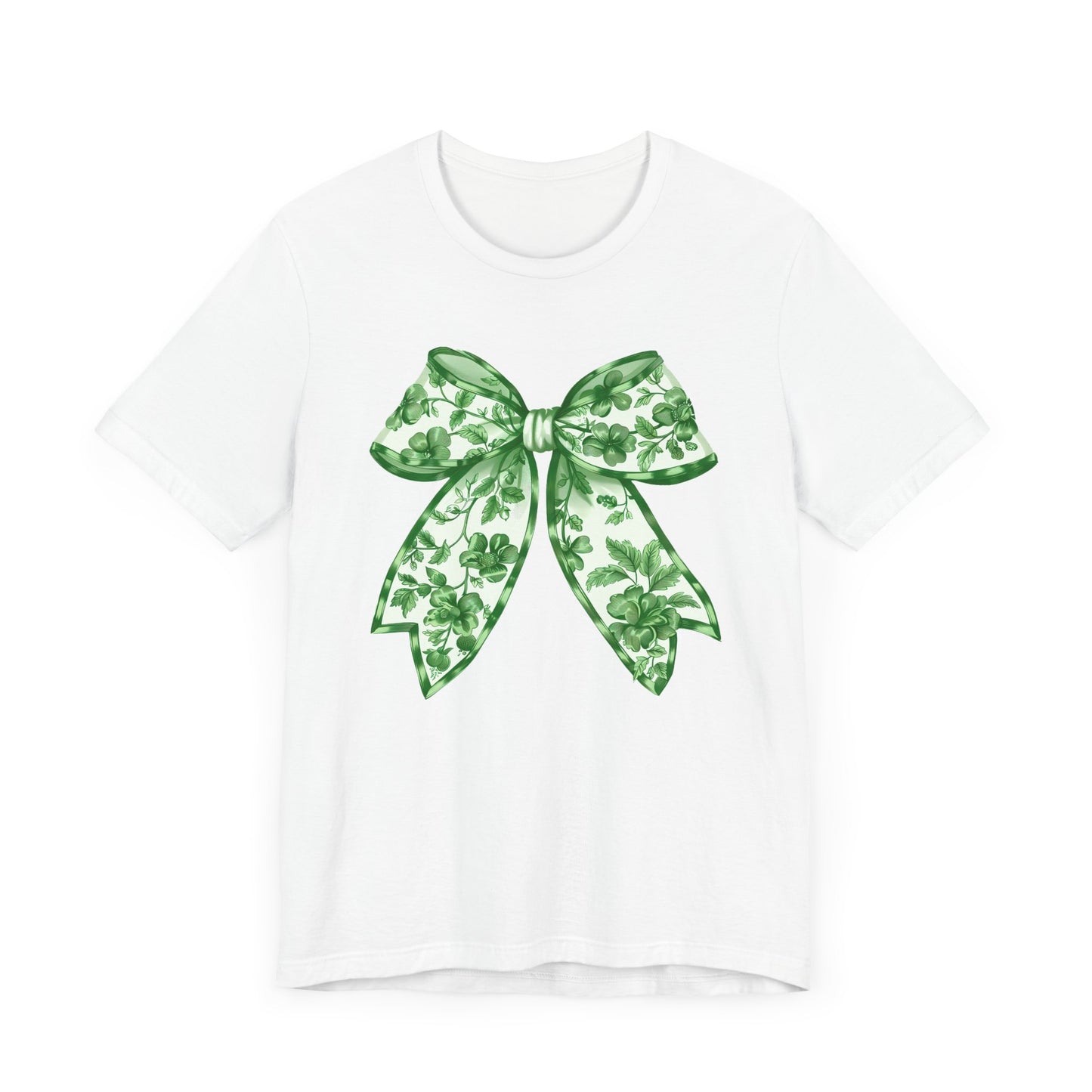 Green Chinoiserie Bow Adult Tee
