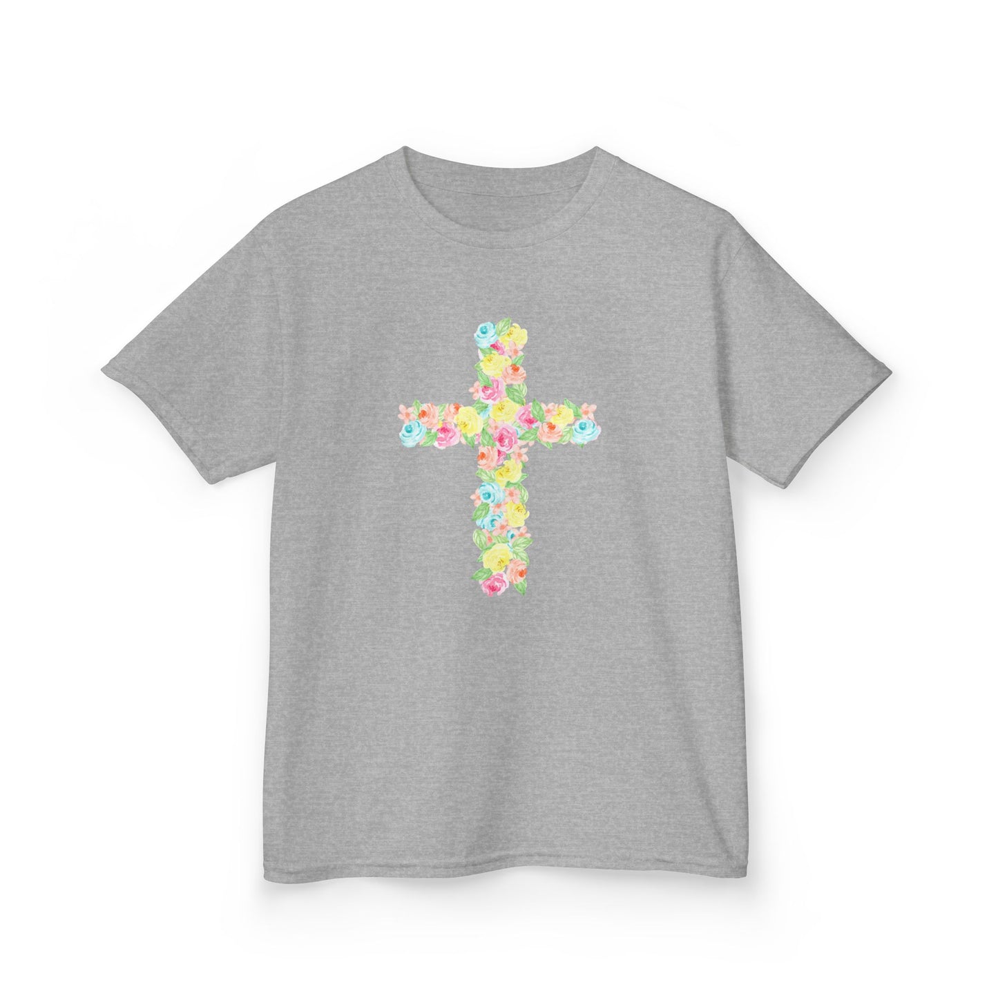 Floral Cross Youth Tee