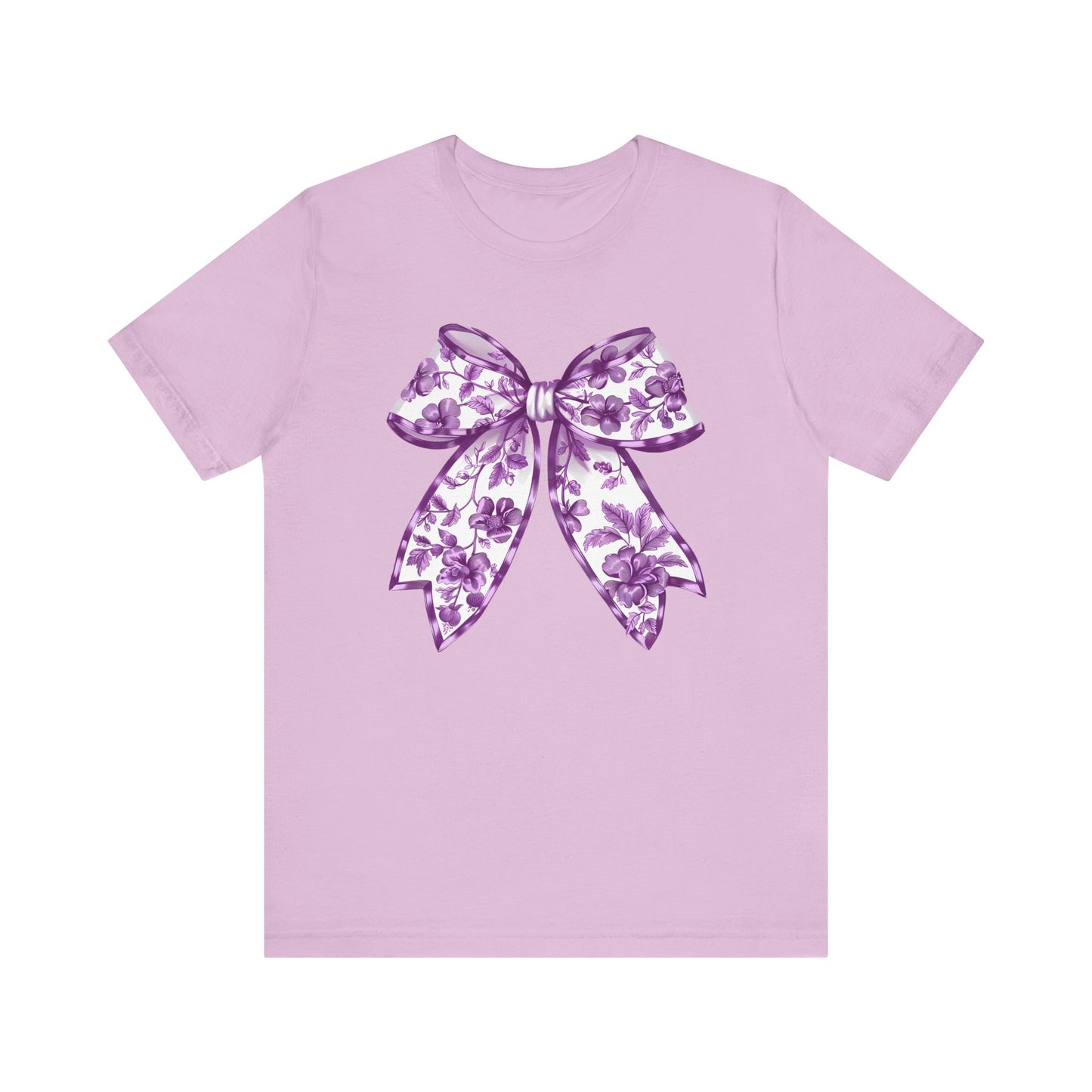 Purple Chinoiserie Bow Adult Tee