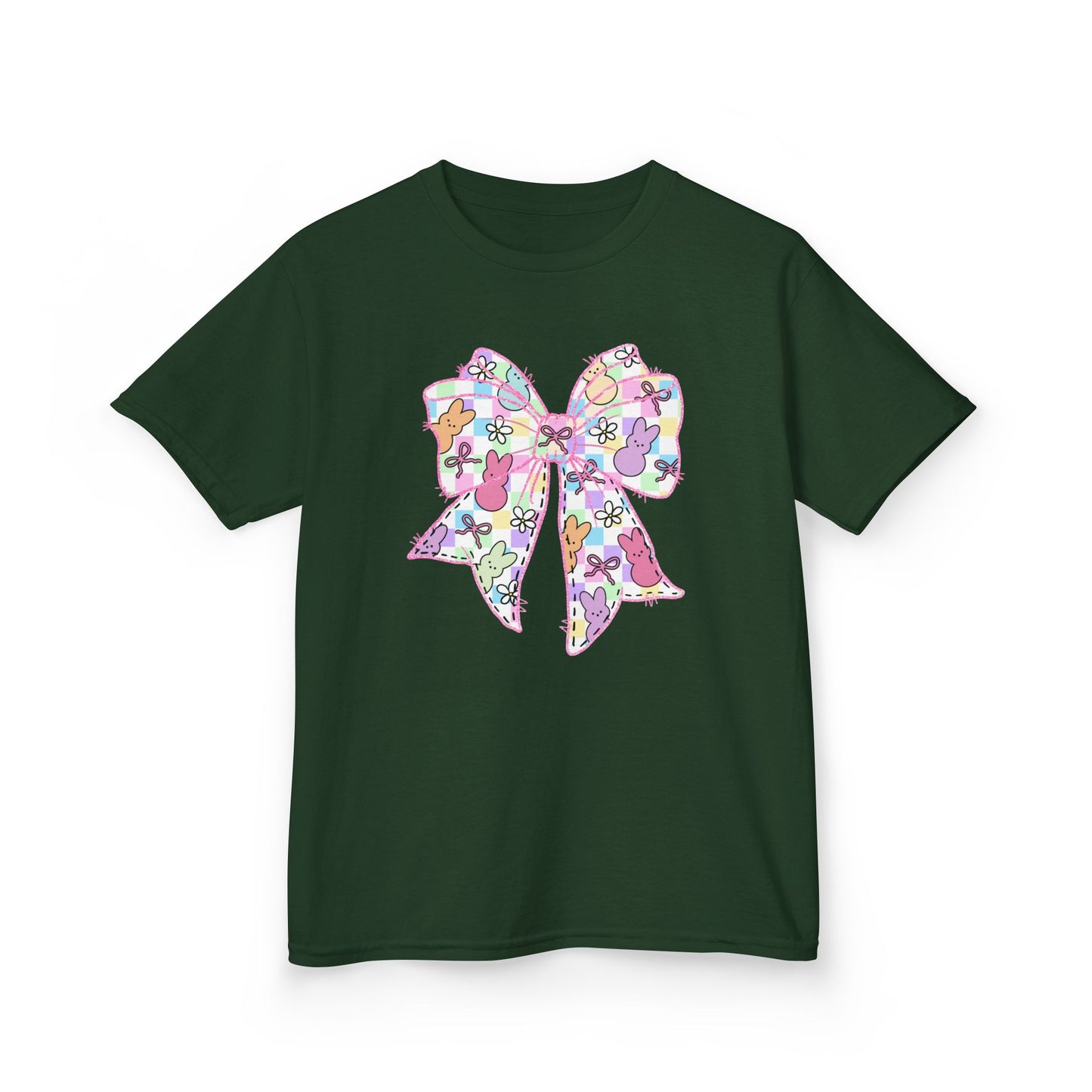 Easter Peeps Coquette Bow Youth Tee
