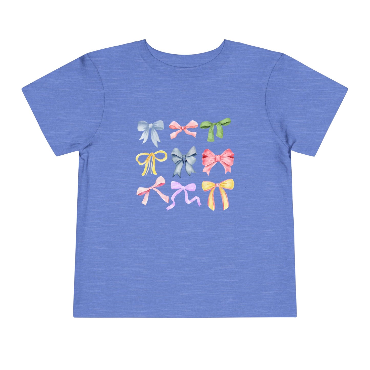 Toddler Colorful Bow Coquette Tee