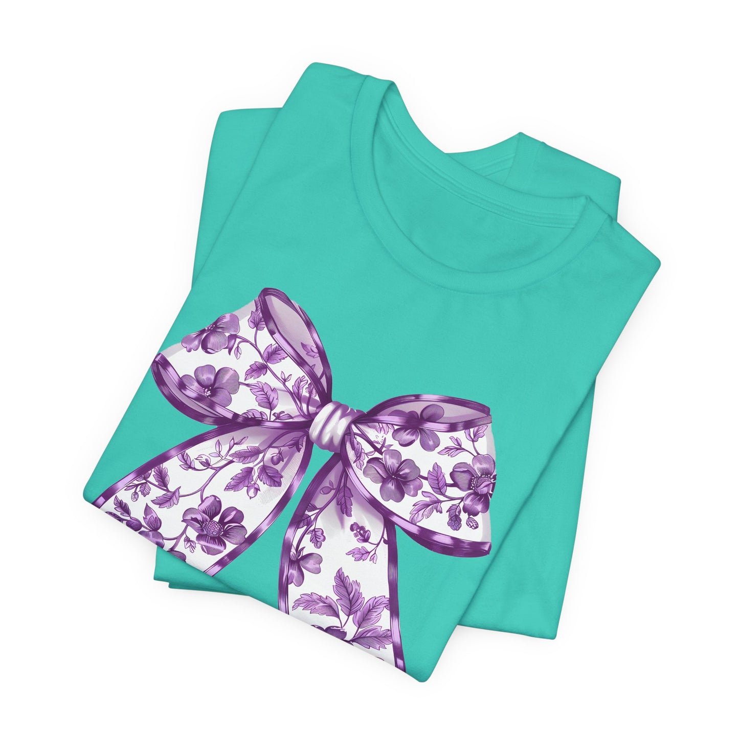 Purple Chinoiserie Bow Adult Tee