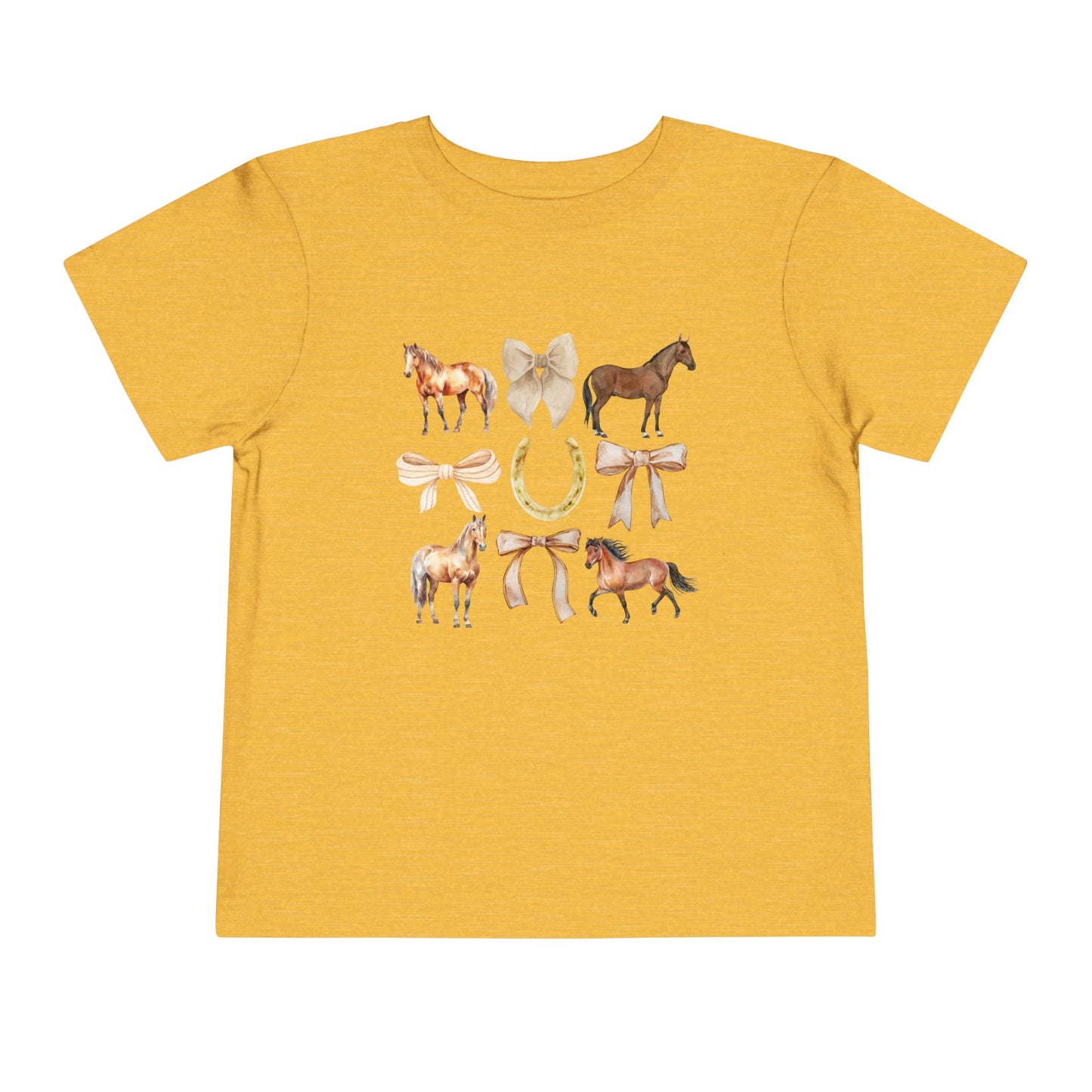 Toddler Horse & Bow Coquette Tee