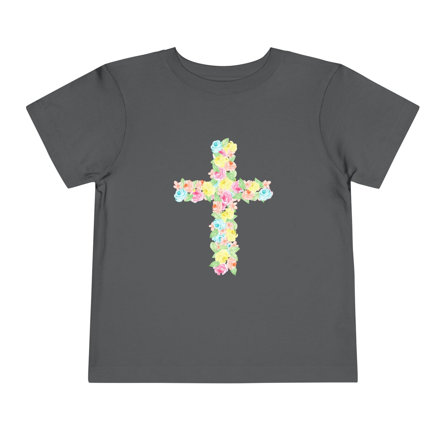 Floral Cross Toddler Tee