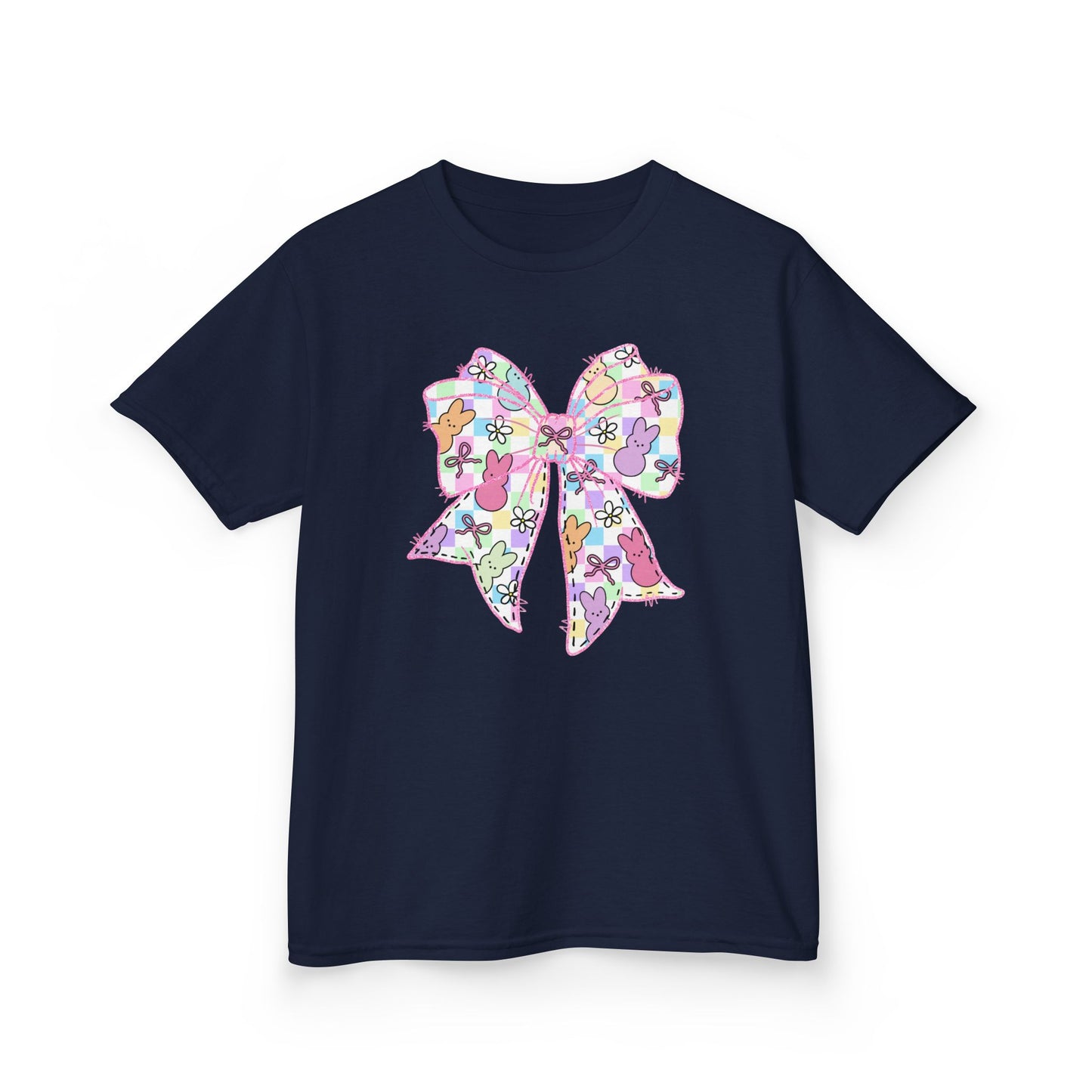 Easter Peeps Coquette Bow Youth Tee