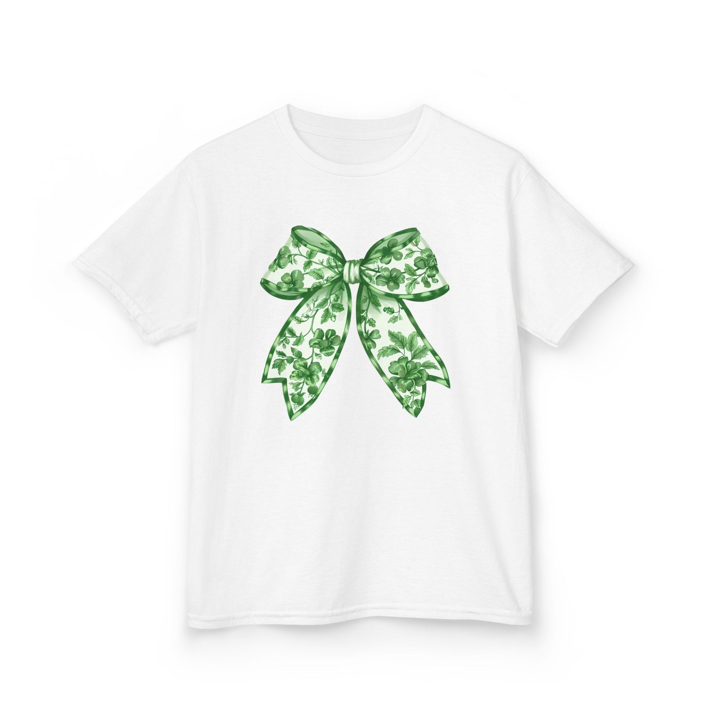 Green Chinoiserie Bow Youth Tee
