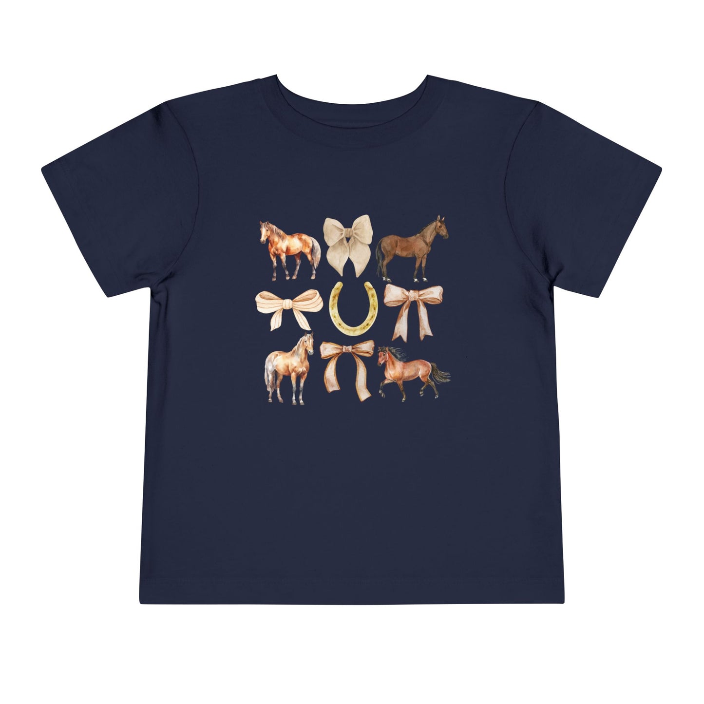 Toddler Horse & Bow Coquette Tee