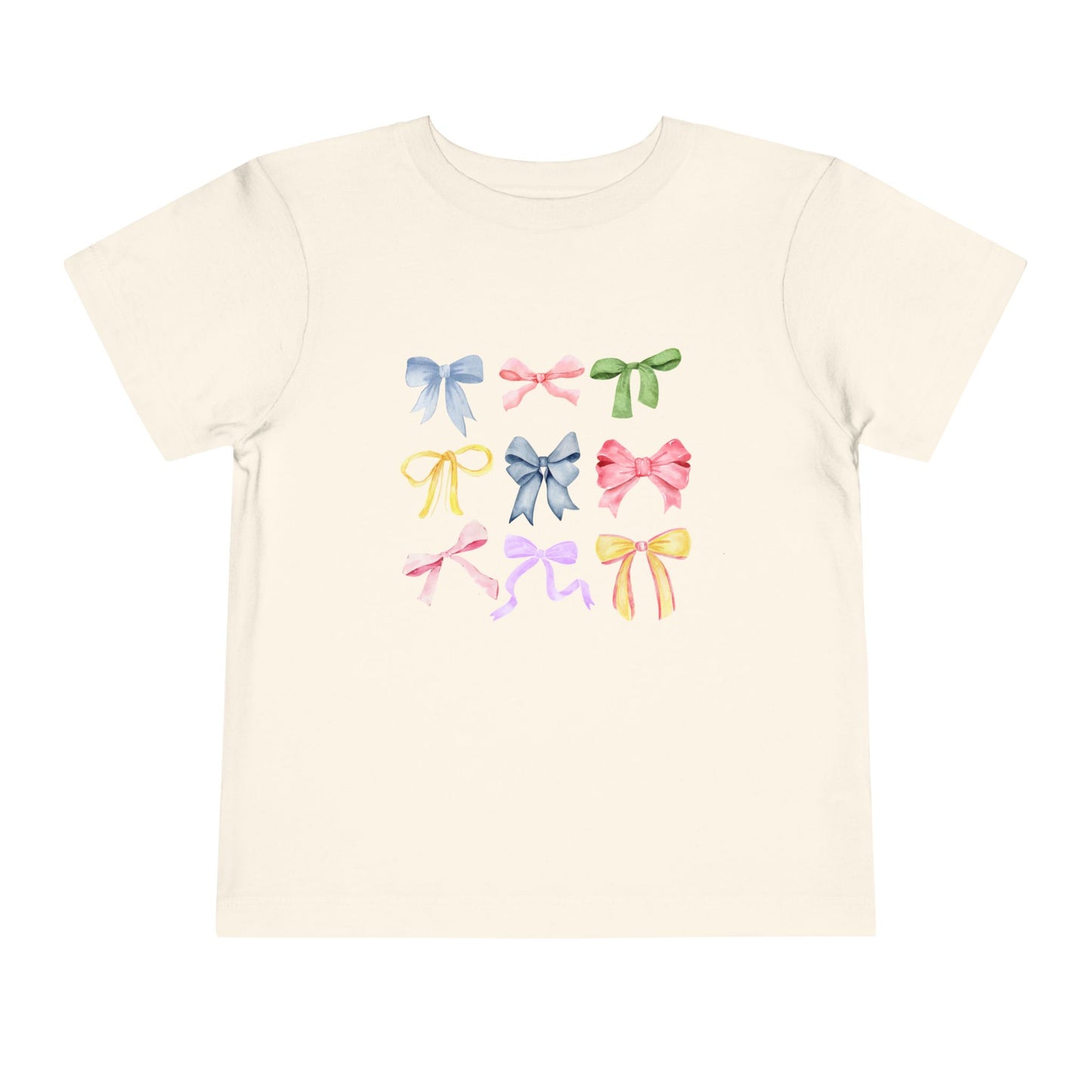 Toddler Colorful Bow Coquette Tee