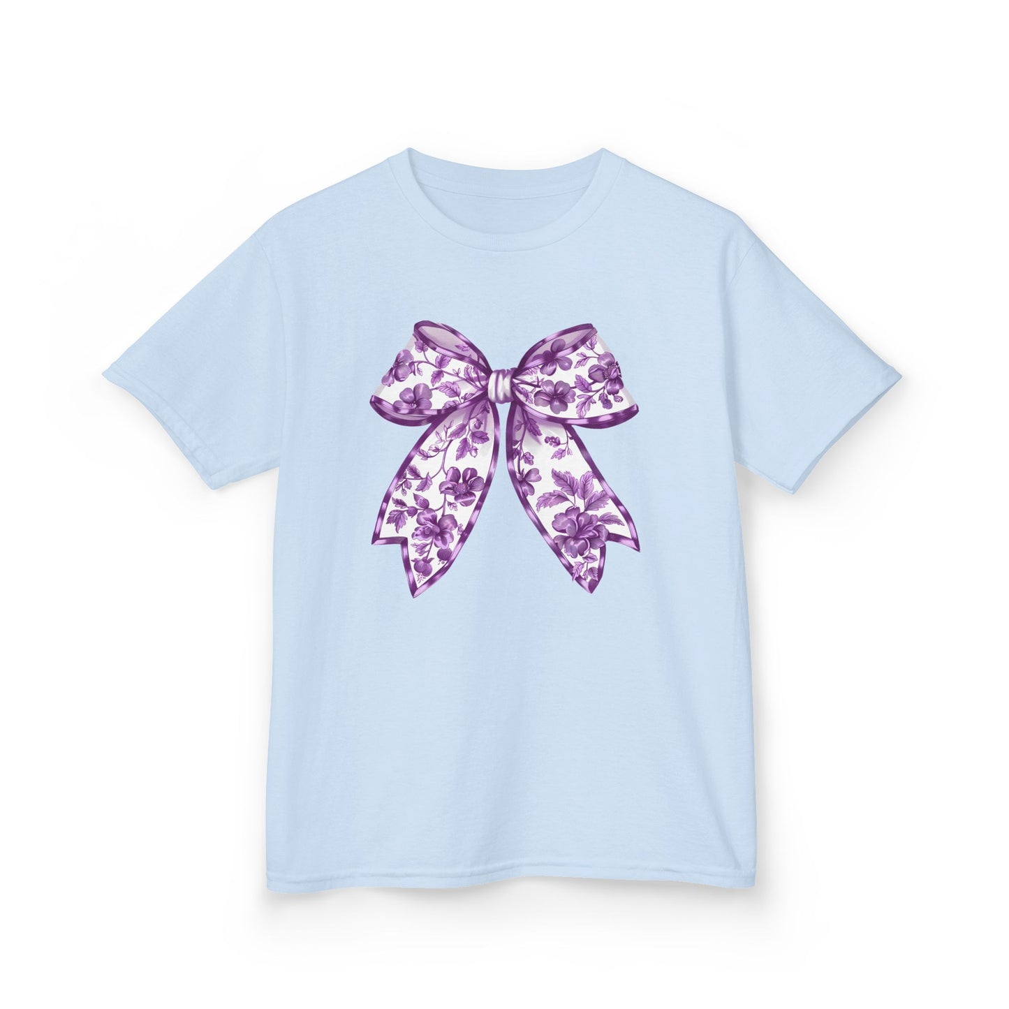 Purple Chinoiserie Bow Youth Tee