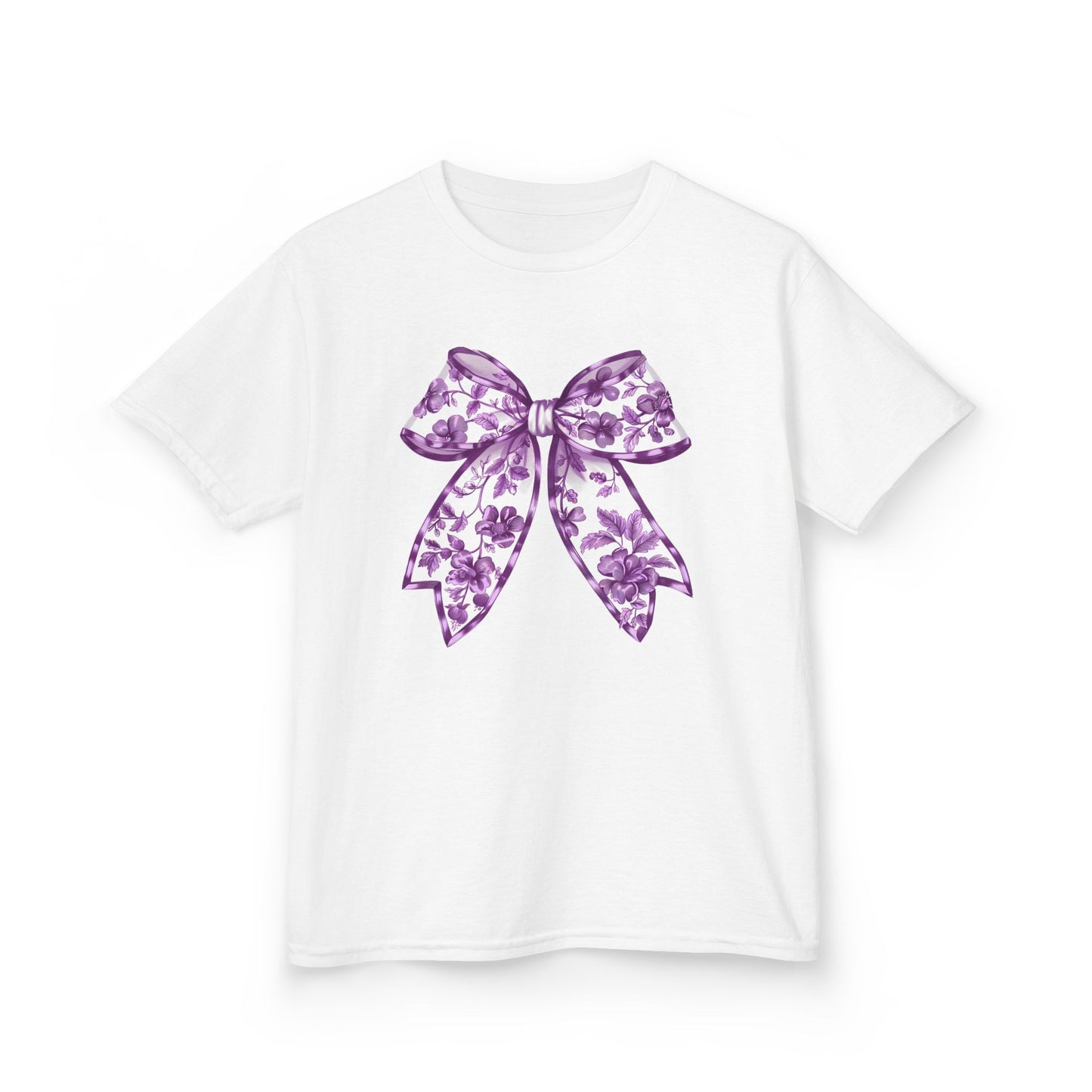 Purple Chinoiserie Bow Youth Tee