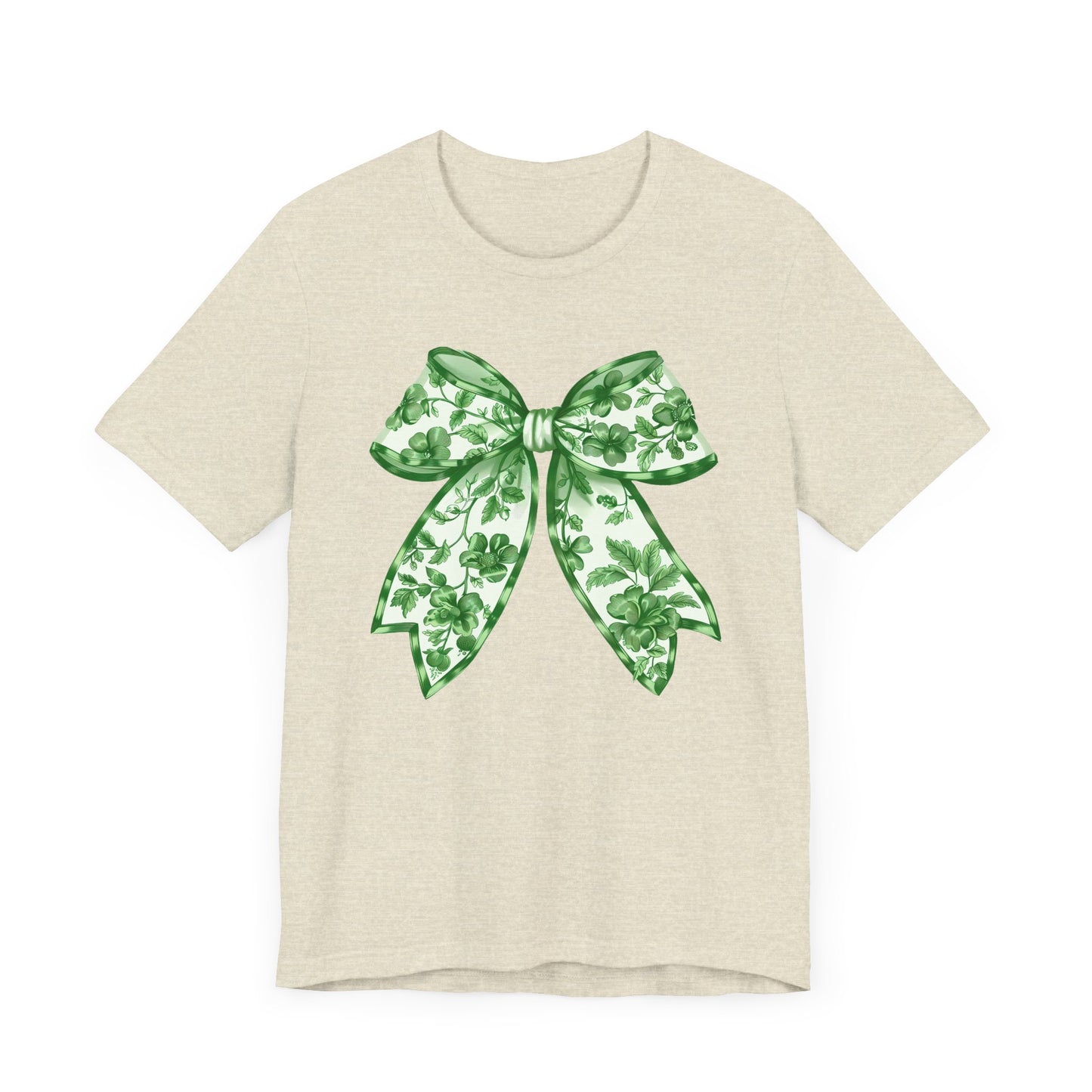 Green Chinoiserie Bow Adult Tee