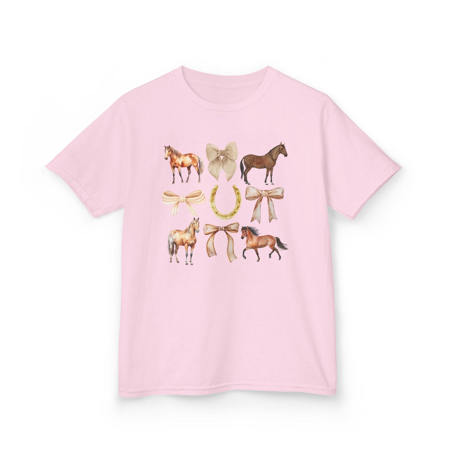 Youth Horse & Bow Coquette Tee