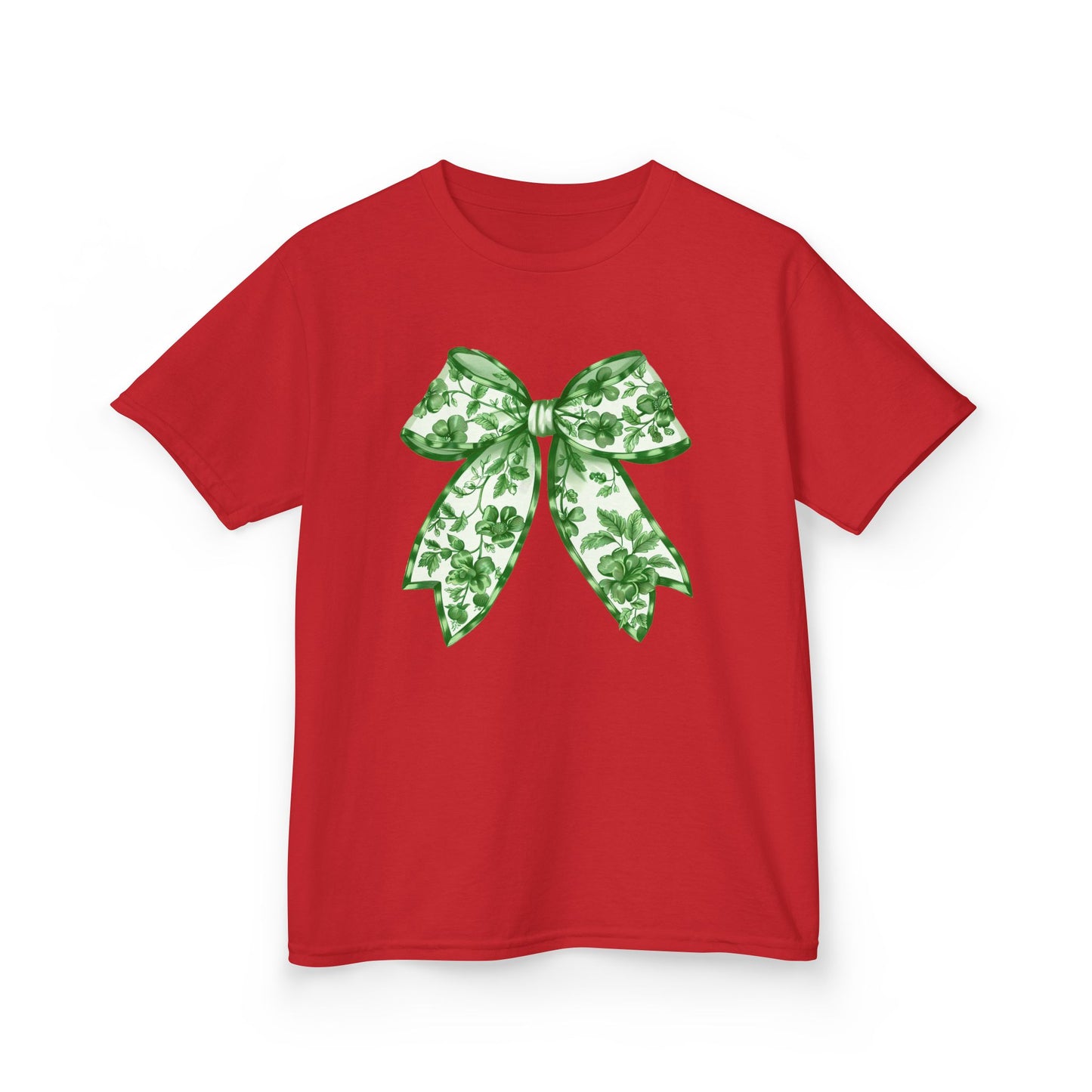 Green Chinoiserie Bow Youth Tee
