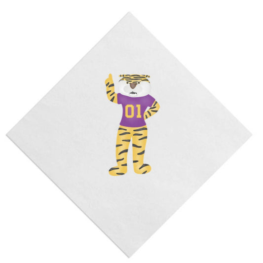 Tiger Mike Beverage Napkin