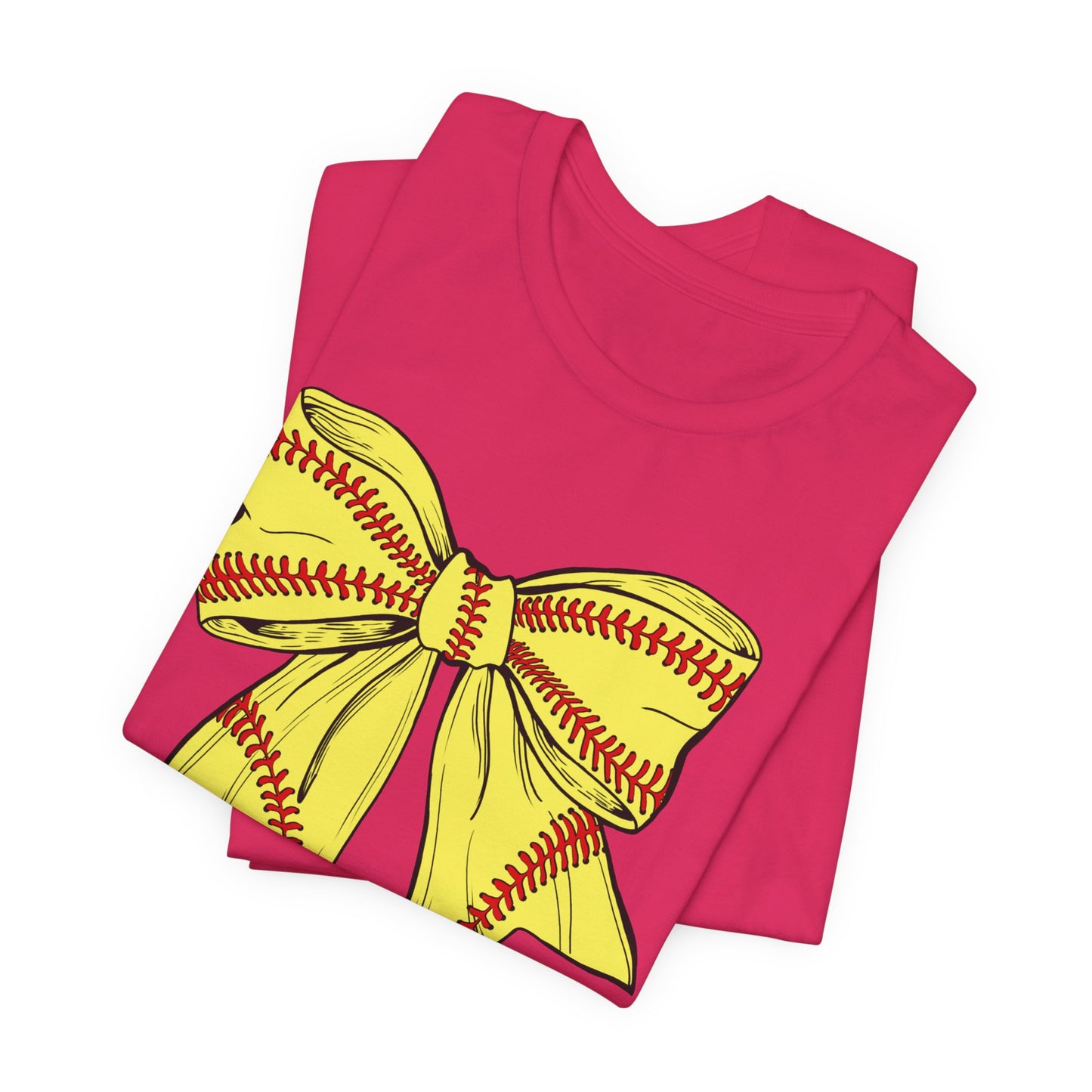 Softball Bow Adult Tee