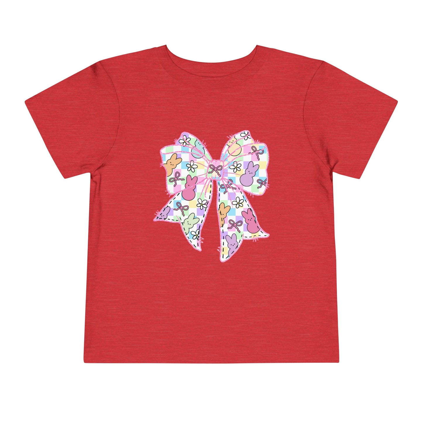 Easter Peeps Coquette Bow Toddler Tee