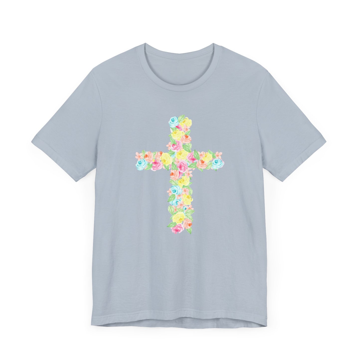 Floral Cross Adult Tee