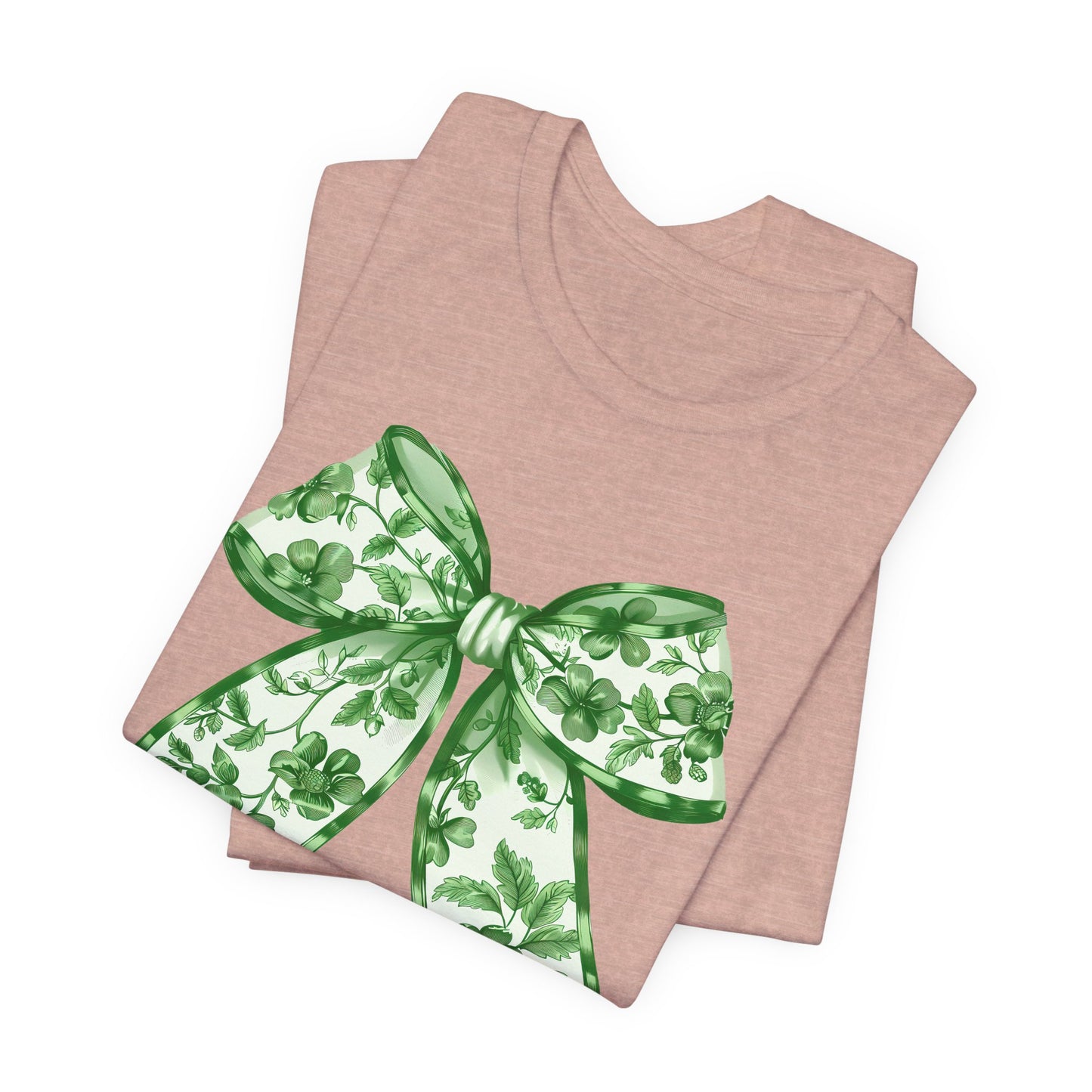 Green Chinoiserie Bow Adult Tee