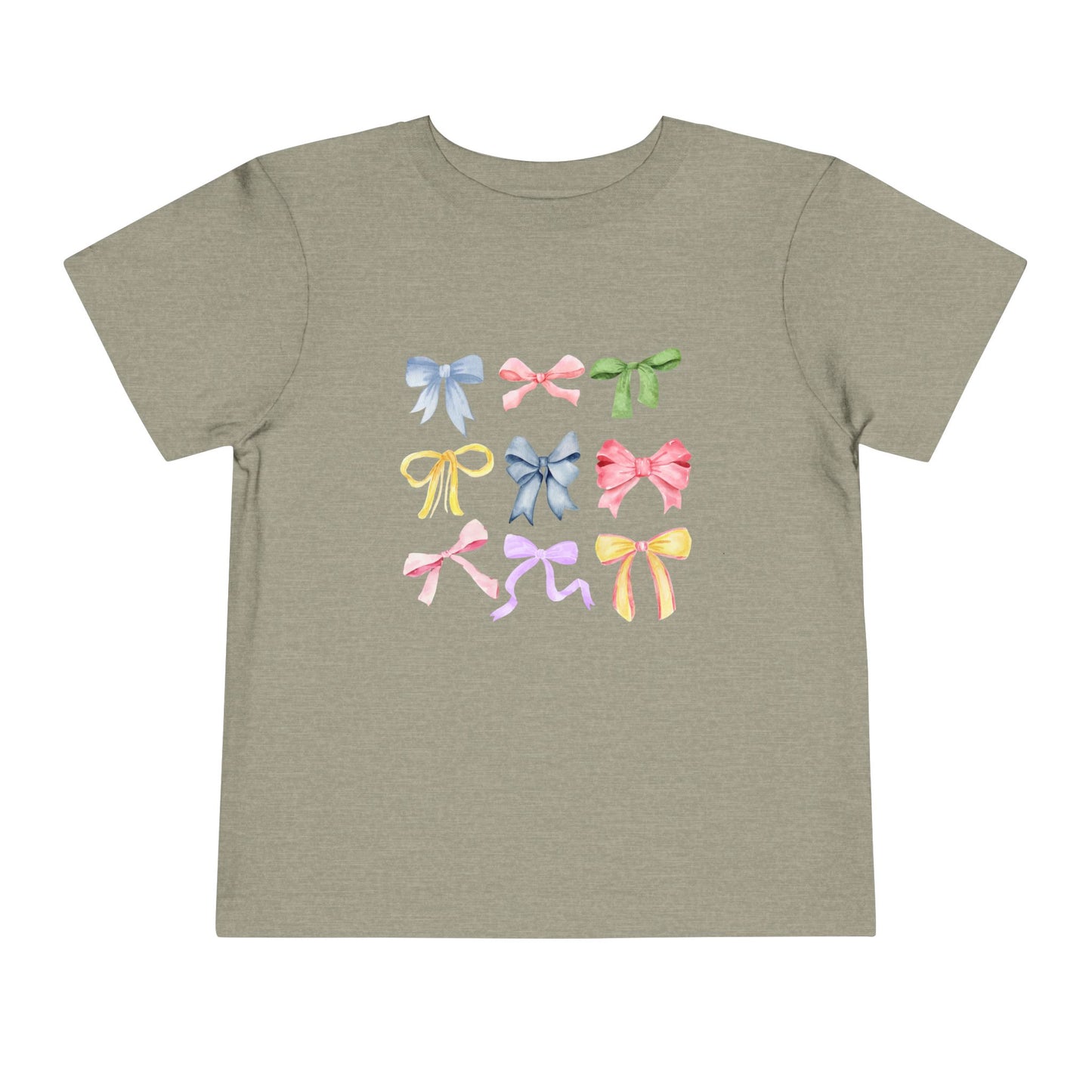Toddler Colorful Bow Coquette Tee