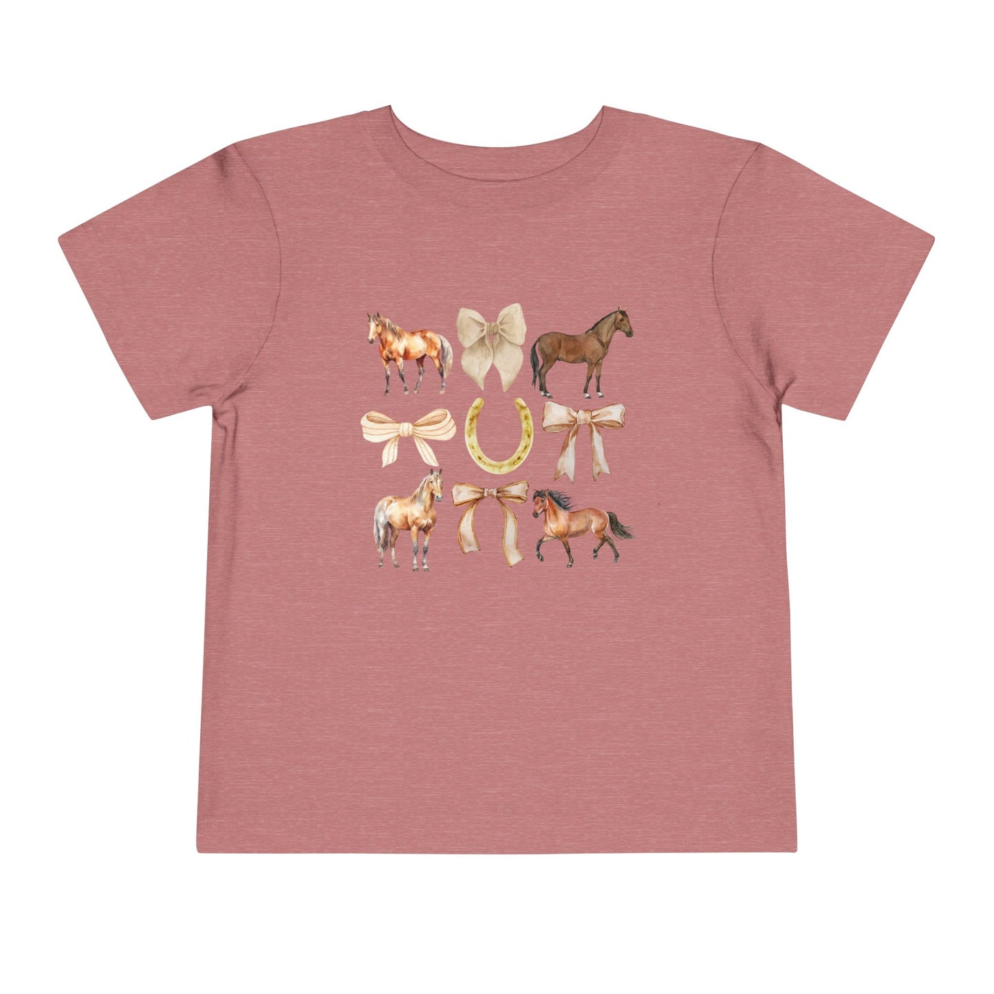 Toddler Horse & Bow Coquette Tee