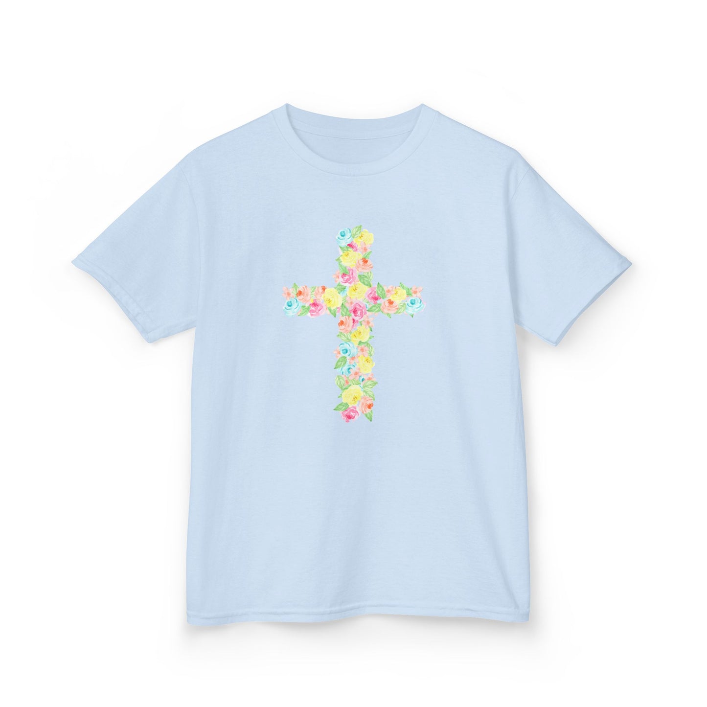 Floral Cross Youth Tee