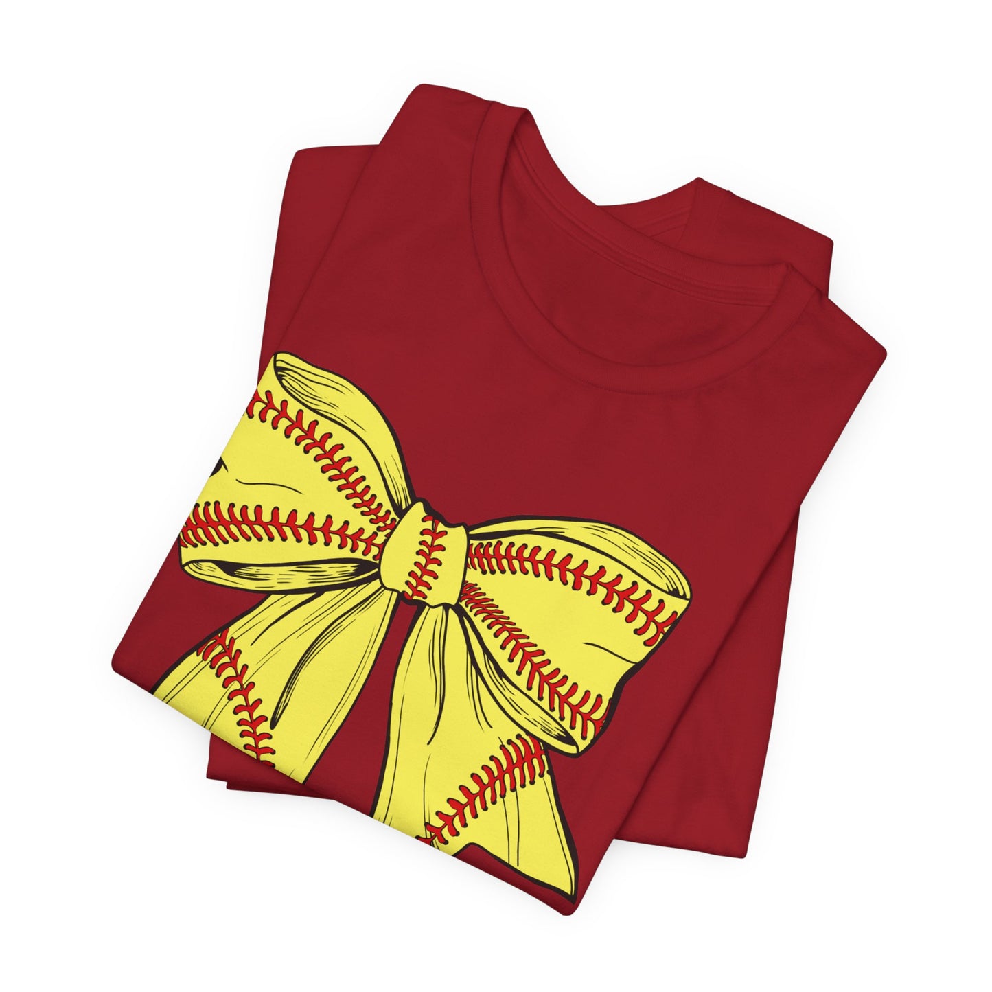 Softball Bow Adult Tee