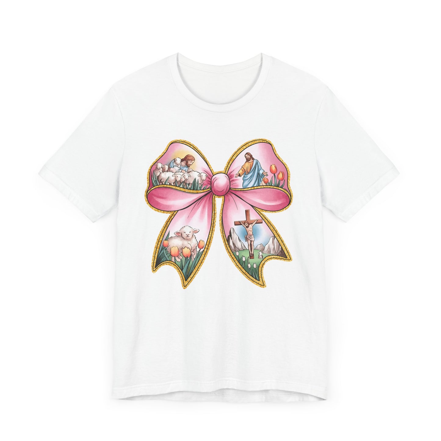 Easter Story Bow Adult Tee