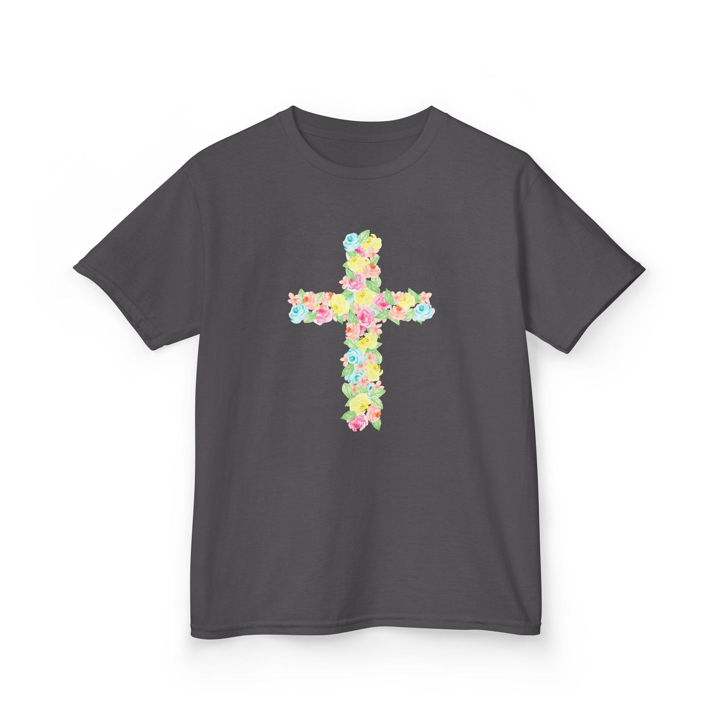 Floral Cross Youth Tee