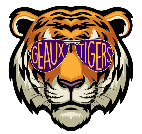 Geaux Tigers Sunglasses DTF Transfer