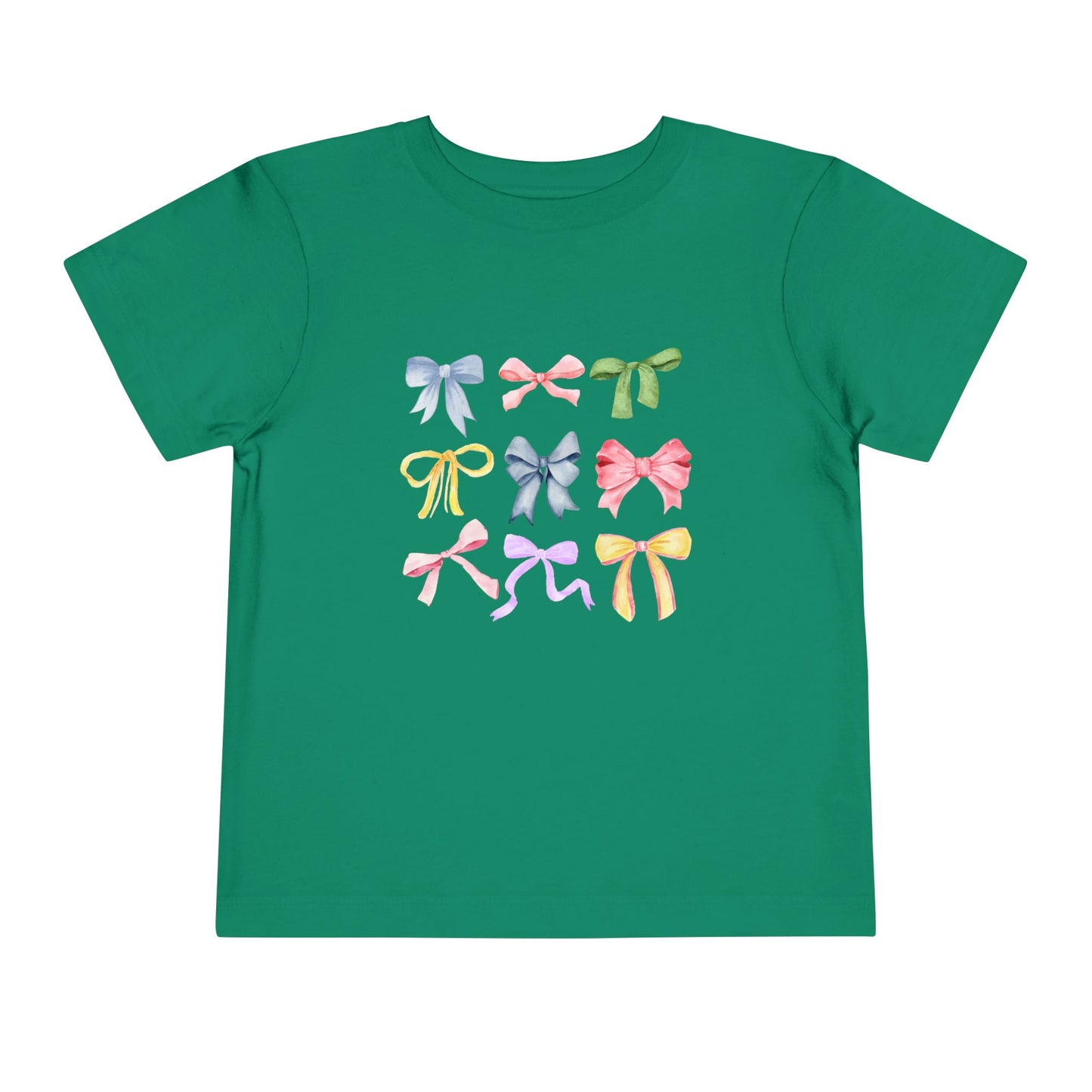 Toddler Colorful Bow Coquette Tee