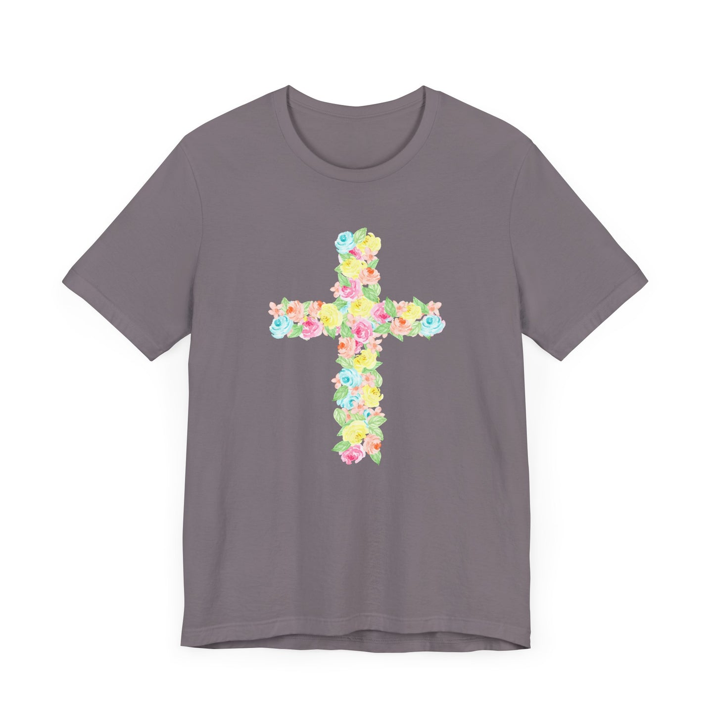 Floral Cross Adult Tee