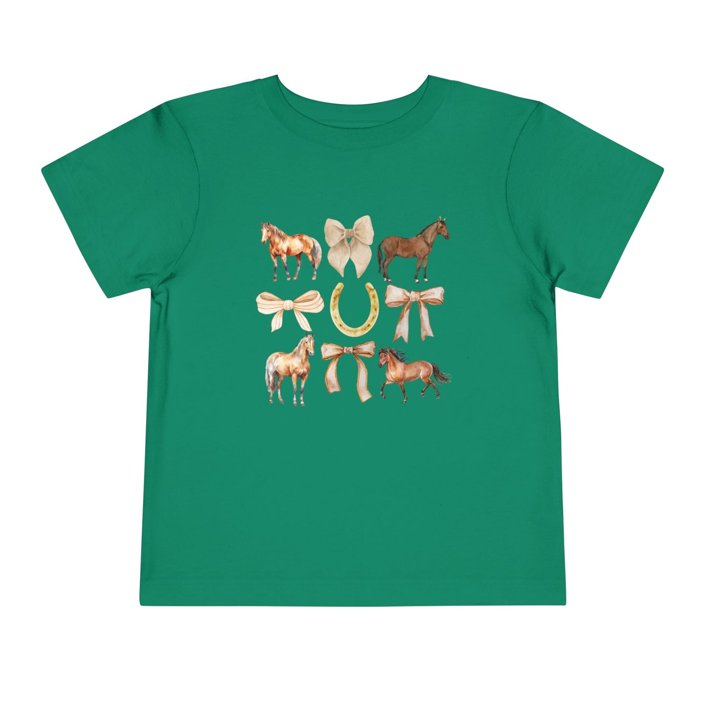 Toddler Horse & Bow Coquette Tee