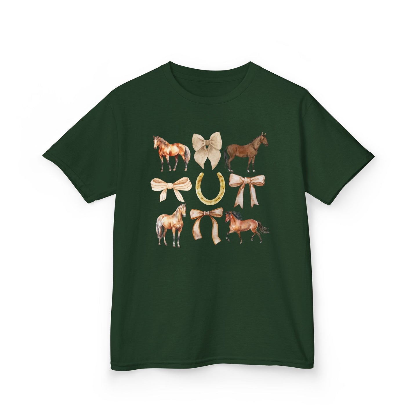Youth Horse & Bow Coquette Tee