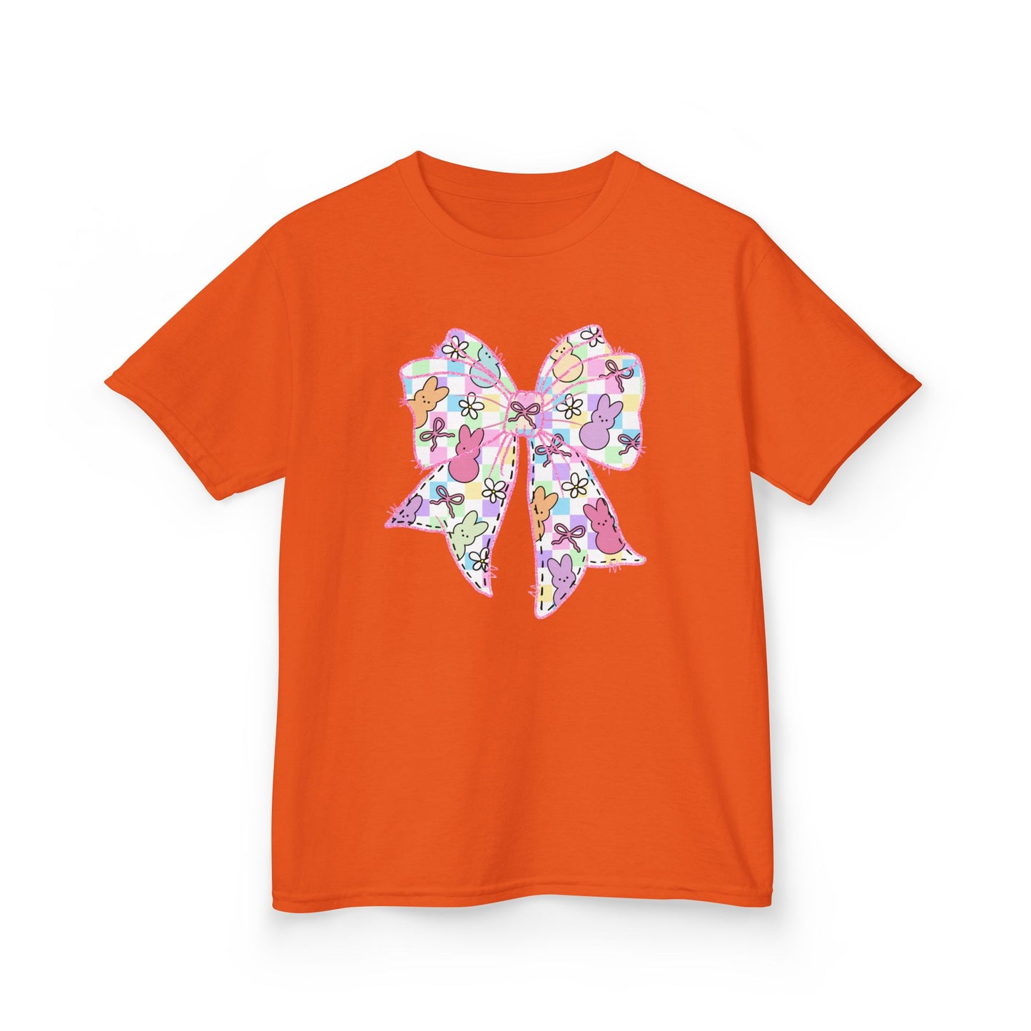 Easter Peeps Coquette Bow Youth Tee