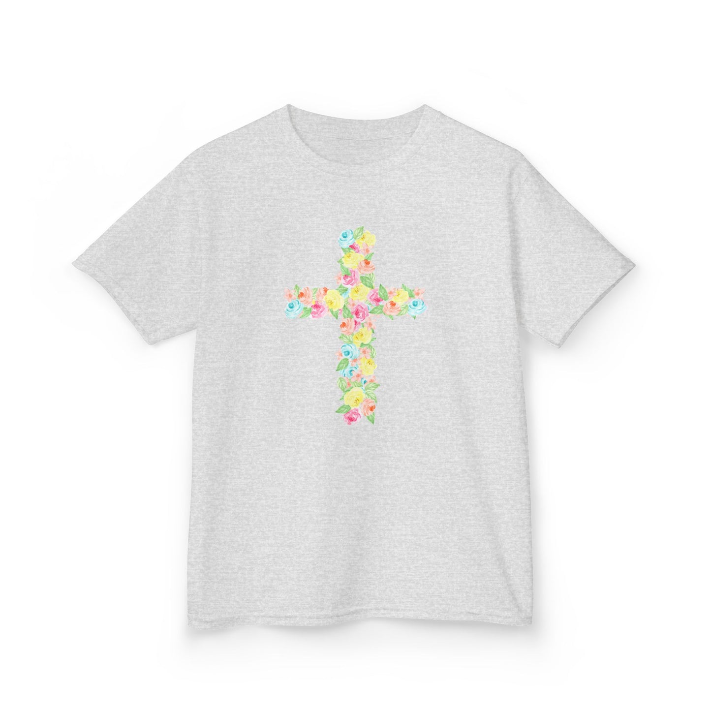 Floral Cross Youth Tee