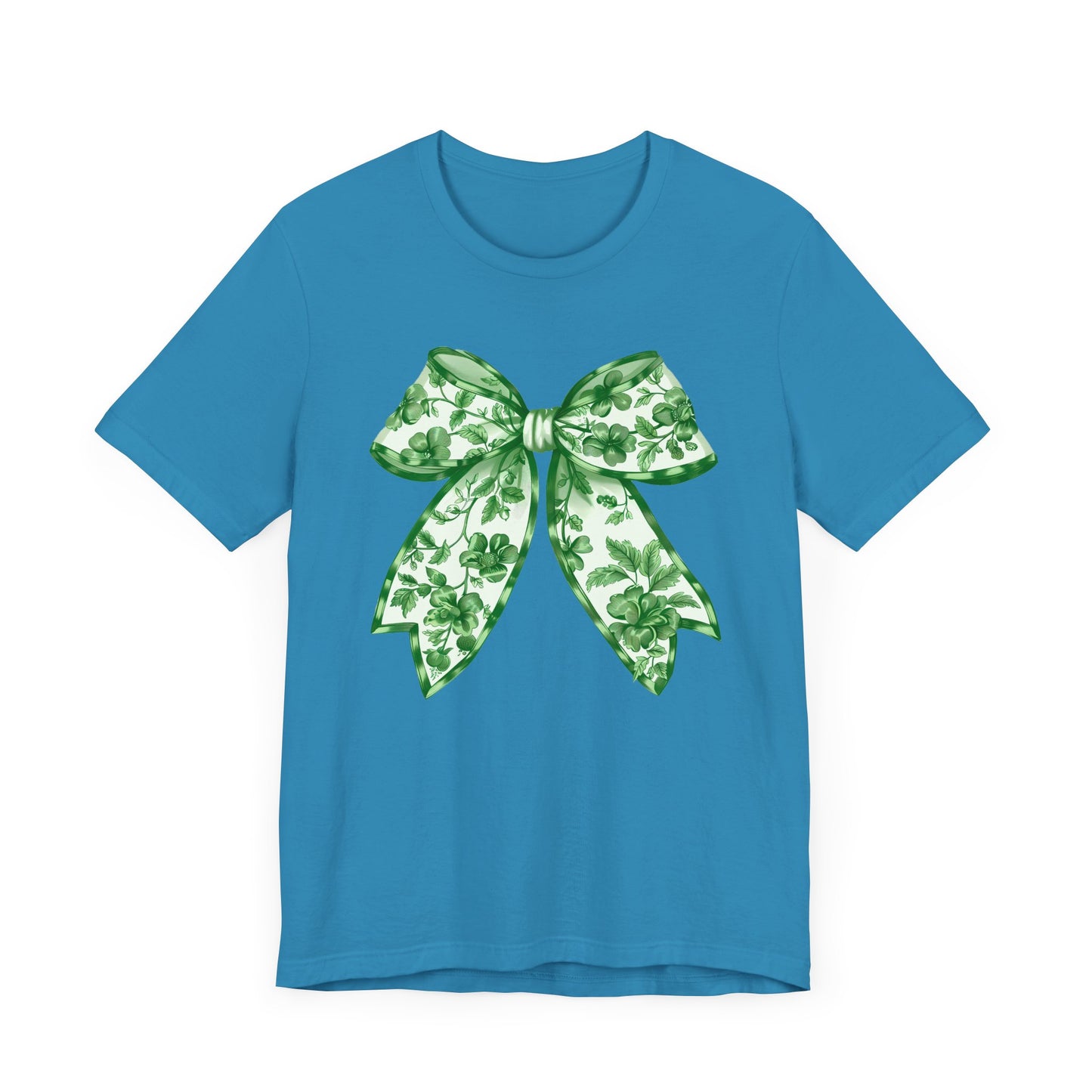 Green Chinoiserie Bow Adult Tee