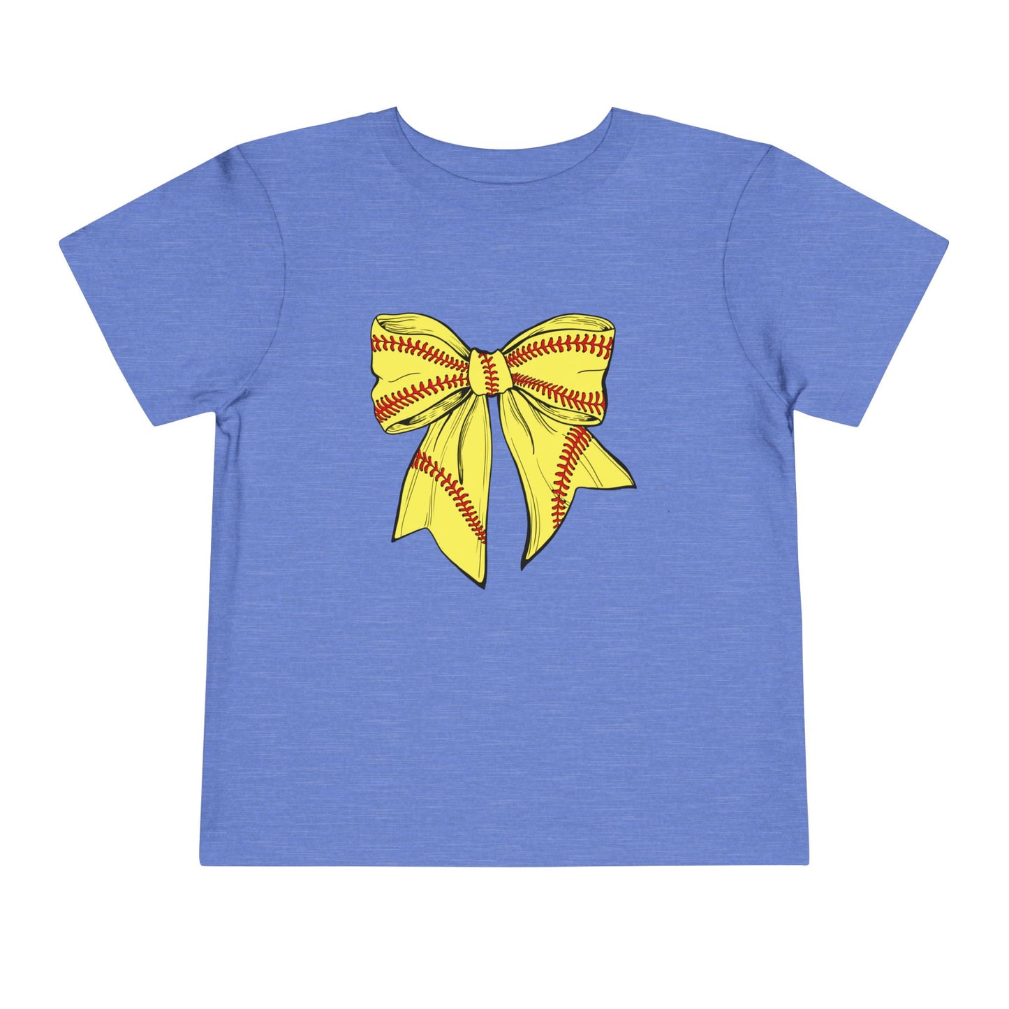 Softball Bow Toddler Tee
