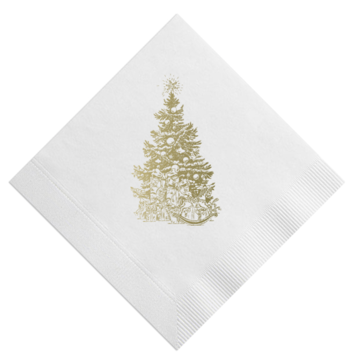 Christmas Tree Beverage Napkin