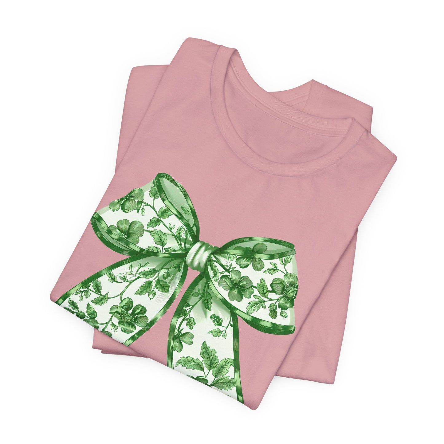 Green Chinoiserie Bow Adult Tee