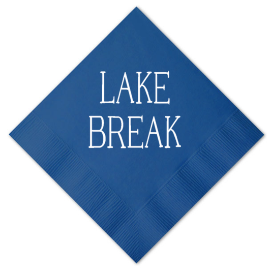 Lake Break Beverage Napkin